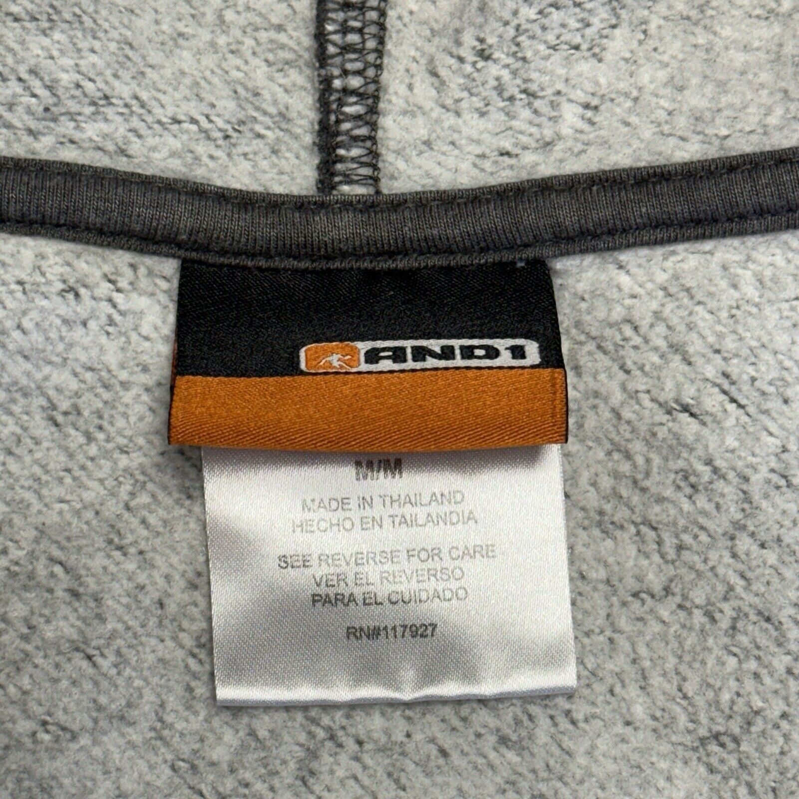 Vintage Vintage AND1 Hoodie Mens Medium Gray Full Zip Basketball Swe Size US M / EU 48-50 / 2 - 5 Thumbnail