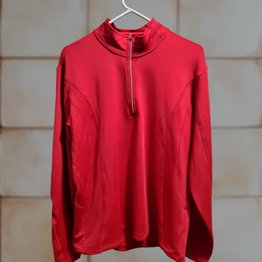 Vintage Elevate Mens Large Red Half Zip Jacket Size US L / EU 52-54 / 3 - 1 Thumbnail