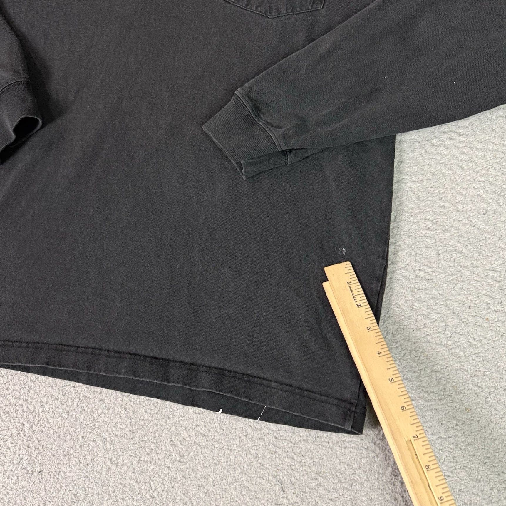 Carhartt VINTAGE Carhartt Shirt Mens Black XL Loose Fit Crew Neck Long Sleeve Casual 100% Cotton Size US L / EU 52-54 / 3 - 3 Thumbnail