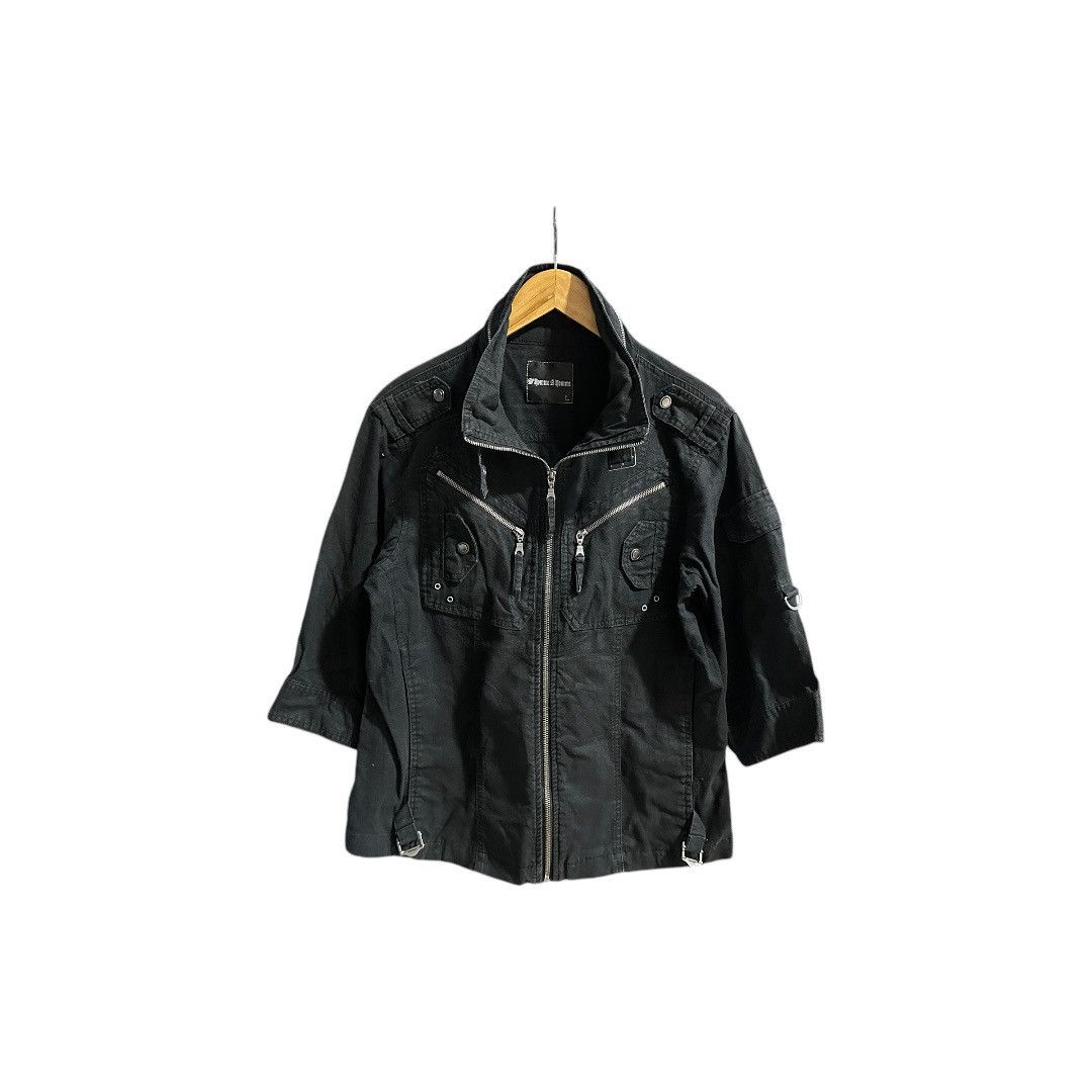 If Six Was Nine × Japanese Brand × Seditionaries 🔥Sick Y2K D Homme A Homme Zipper Shirt Black Goth Punk Size US M / EU 48-50 / 2 - 12 Thumbnail