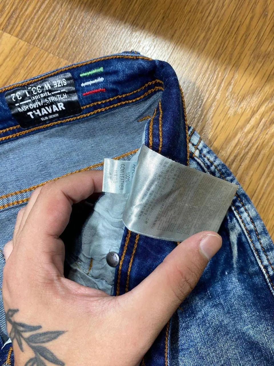 Diesel × Vintage BAGGY DENIM Diesel Pants Mom Jeans Blue Vintage Y2k Style Size US 33 - 9 Thumbnail