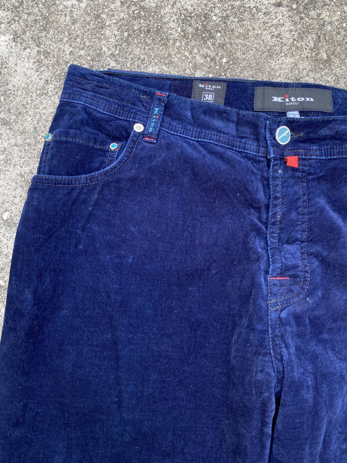 Kiton Kiton Napoli Italy Velvet Corduroy Pant Size US 33 - 7 Thumbnail