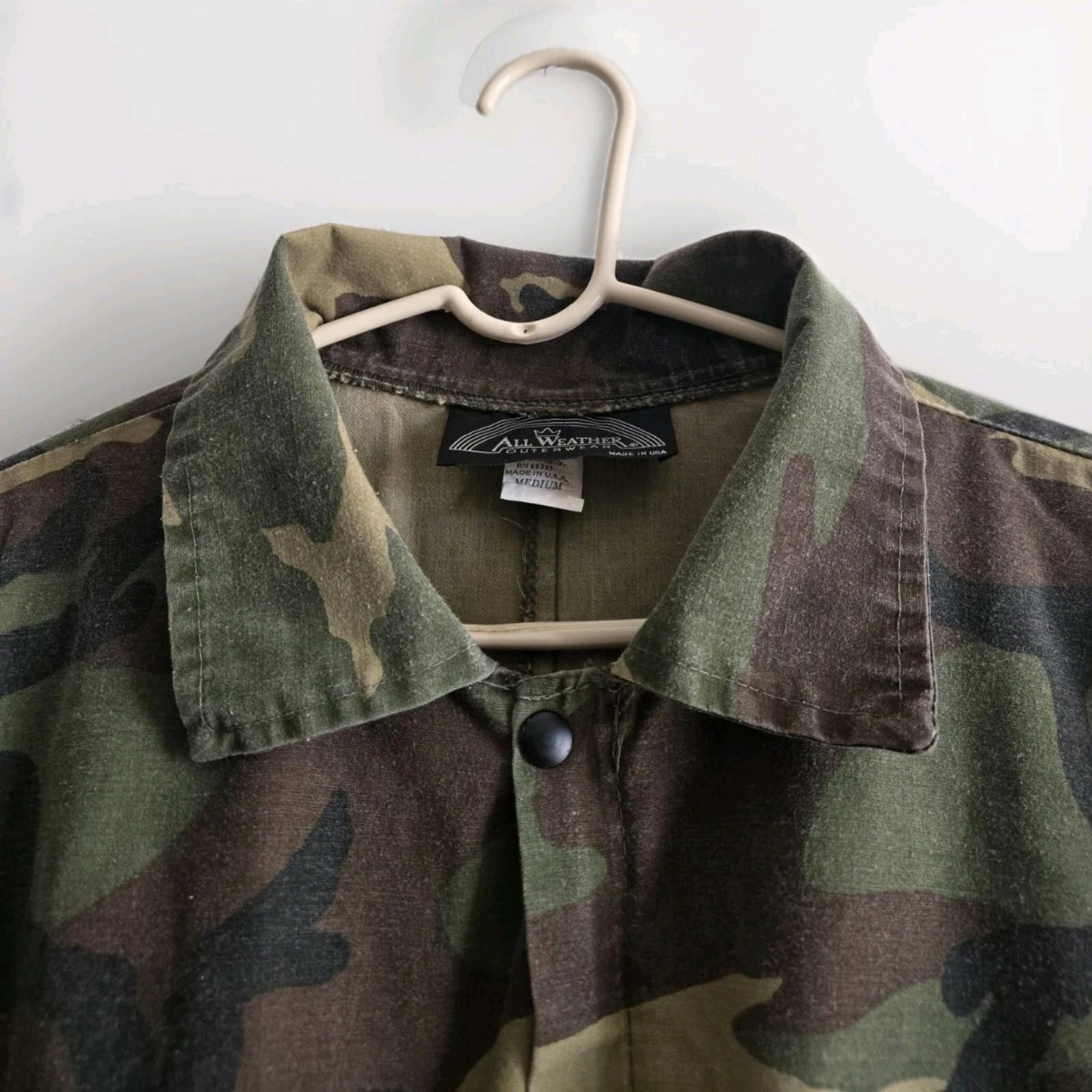 Other Vintage All Weather Outerwear Camo Coveralls Mens M USA MADE Size ONE SIZE - 5 Thumbnail