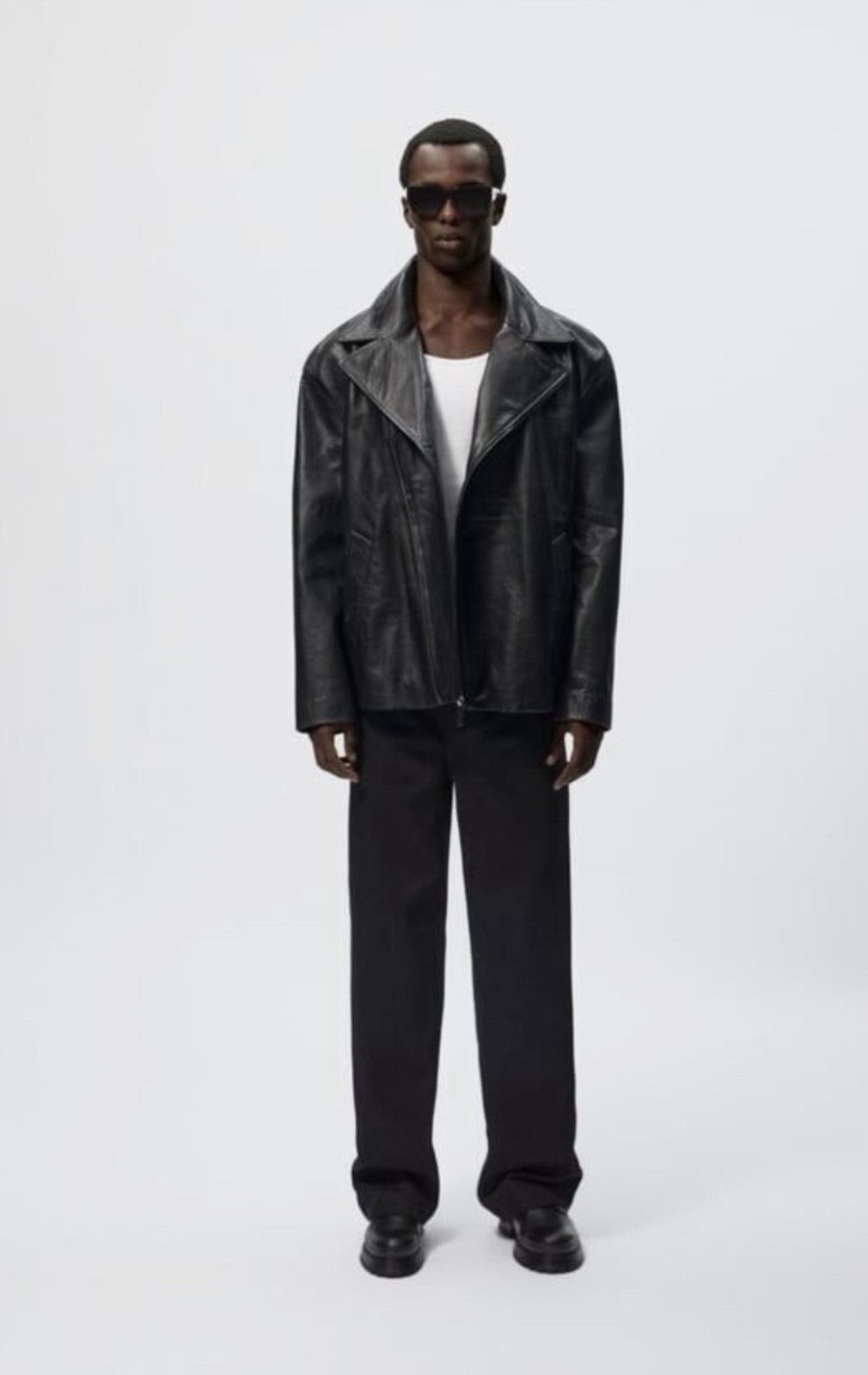 Genuine Leather Zara Relaxed Fit Buffalo Leather Jacket Limited Edition Size US L / EU 52-54 / 3 - 2 Thumbnail