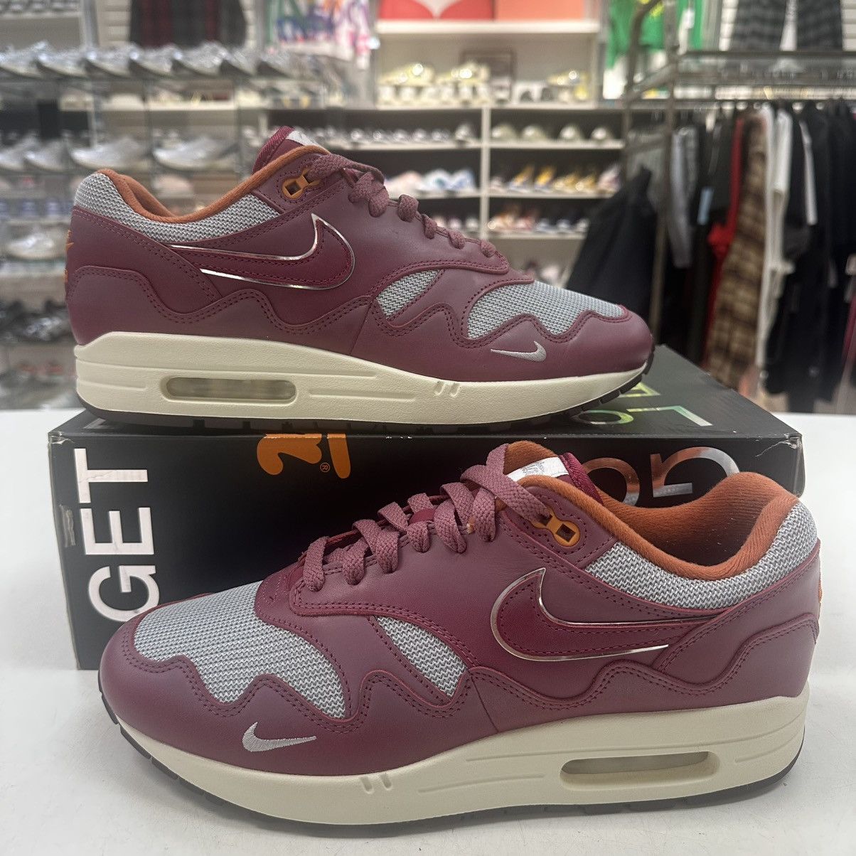 Nike × Patta Size 9.5 - Nike x Patta Air Max 1 Maroon - DO9549-001 Size US 9.5 / EU 42-43 - 1 Thumbnail