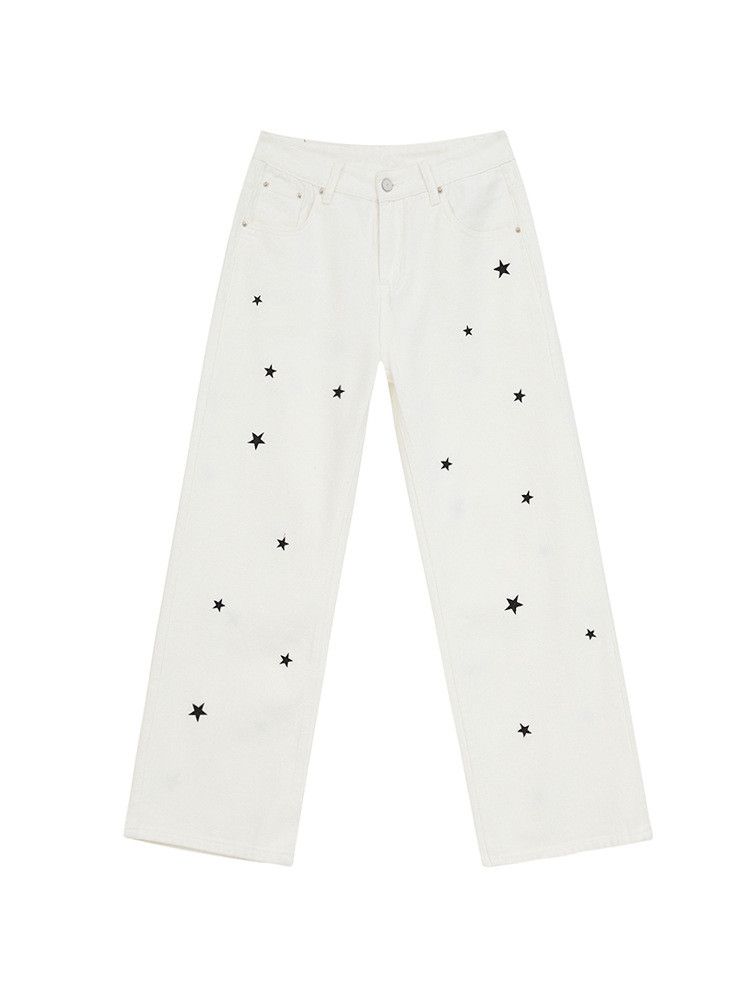 Japanese Brand × Jean Retro loose wide leg embroidered jeans Size US 32 / EU 48 - 4 Thumbnail