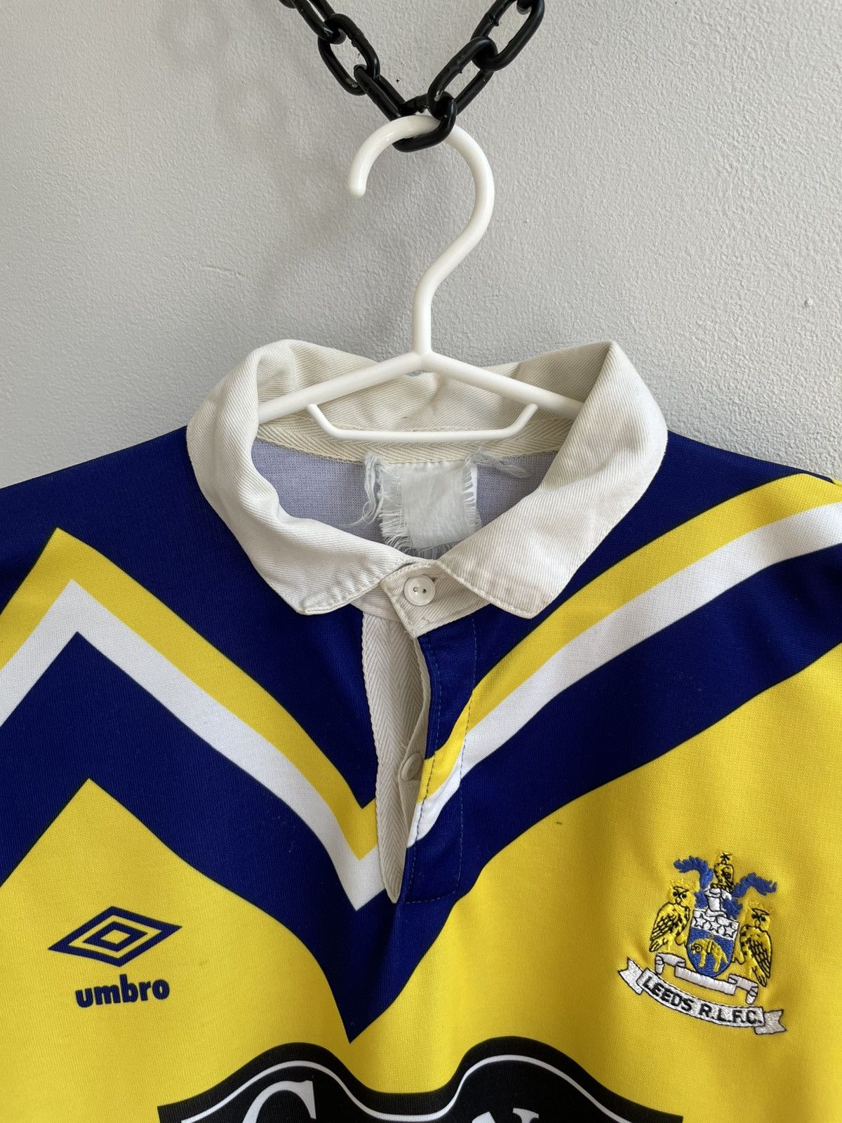 Vintage Leeds Rhinos RLFC 1990 1991 Umbro Rugby Jersey Shirt Size US M / EU 48-50 / 2 - 8 Thumbnail