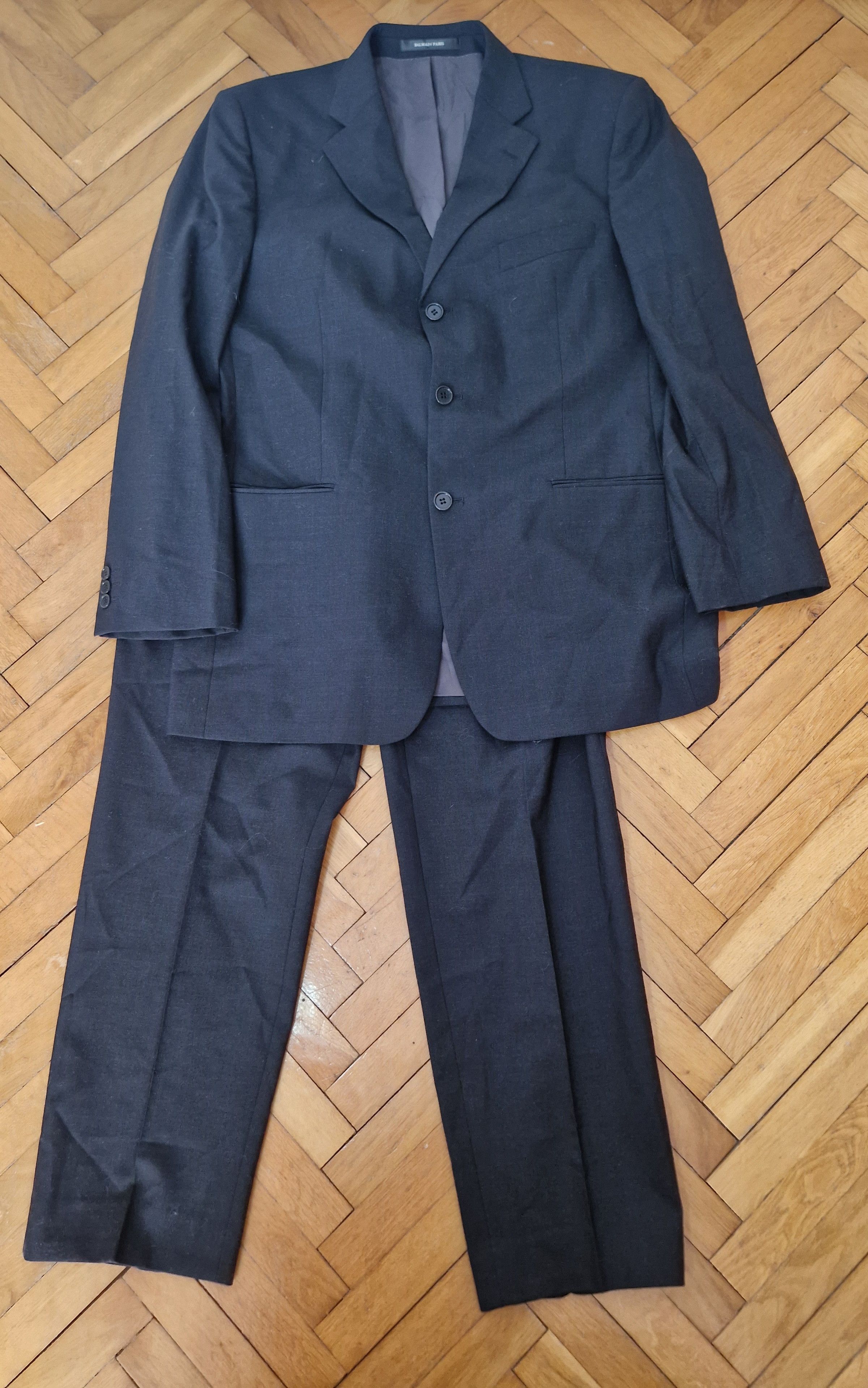 Balmain × Pierre Balmain Balmain two pieces vintage wool suit Size 42L - 1 Thumbnail