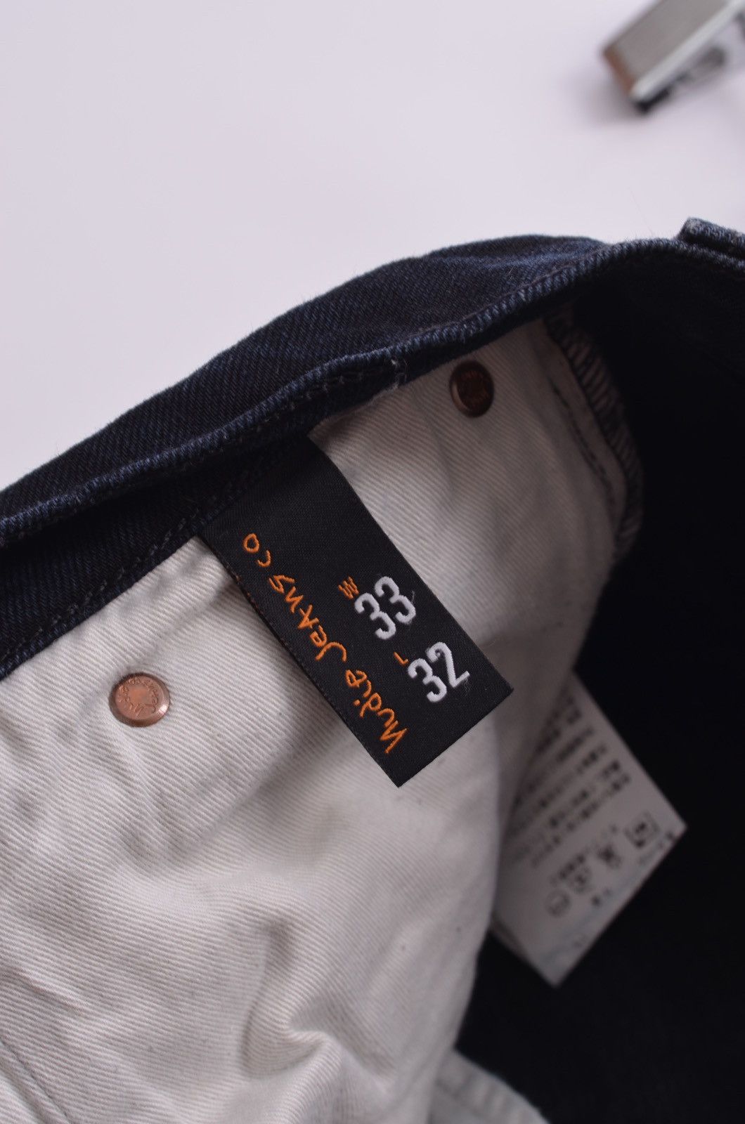 Nudie Jeans Nudie denim jeans grim tim org black ring size 33 fits 31 Size US 33 - 4 Thumbnail