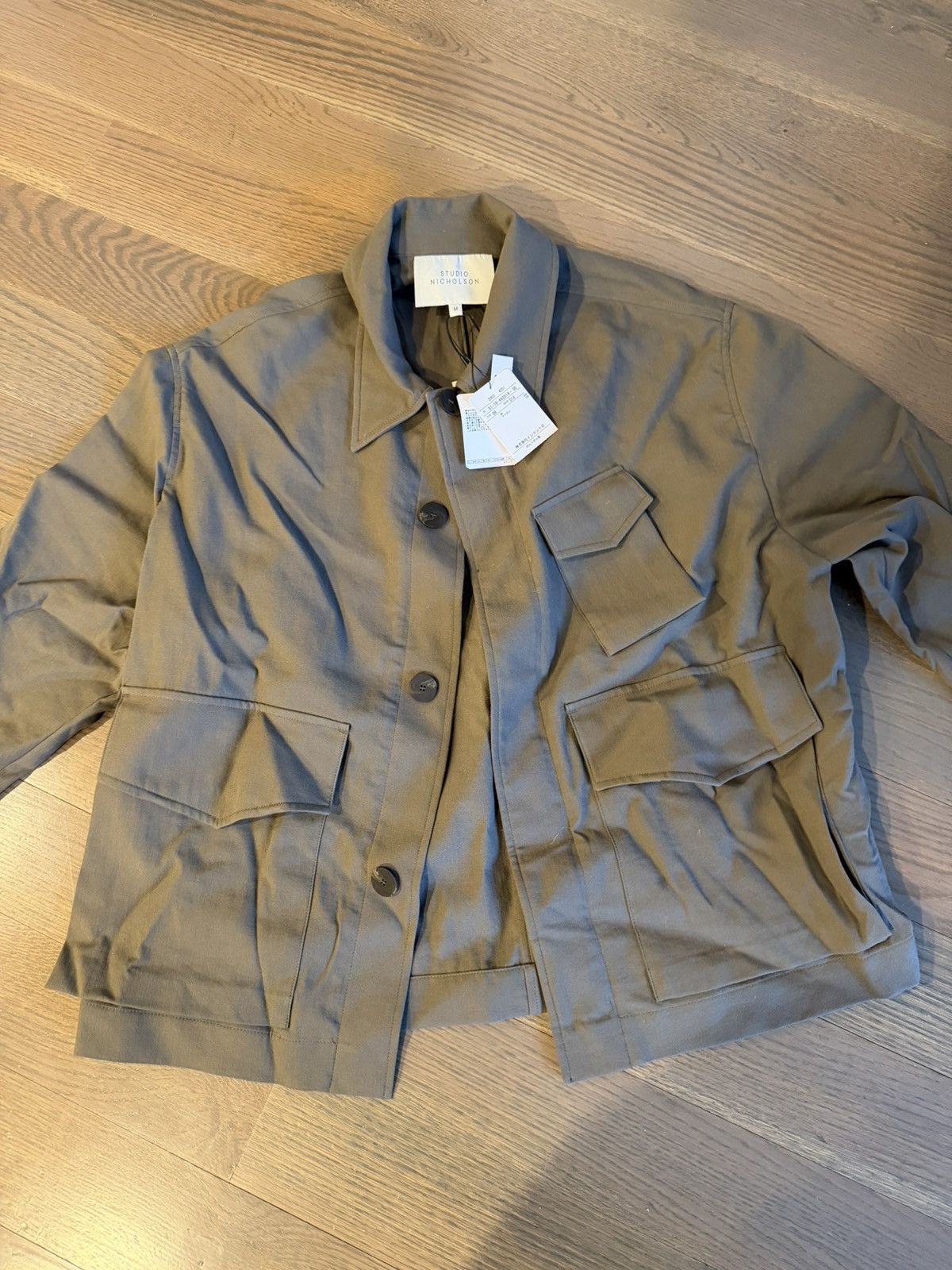 Studio Nicholson Studio Nicholson Stone Color Jacket Size US L / EU 52-54 / 3 - 2 Thumbnail
