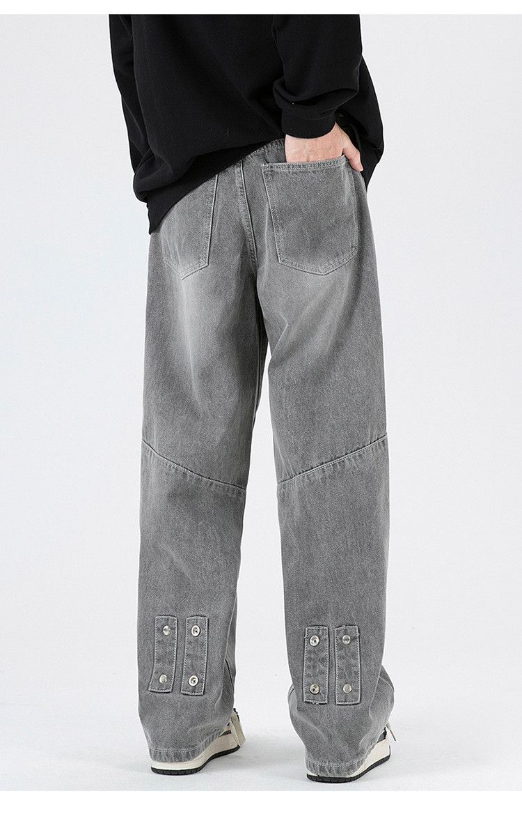 Japanese Brand × Jean Casual heavy washed distressed loose straight jeans Size US 32 / EU 48 - 4 Thumbnail
