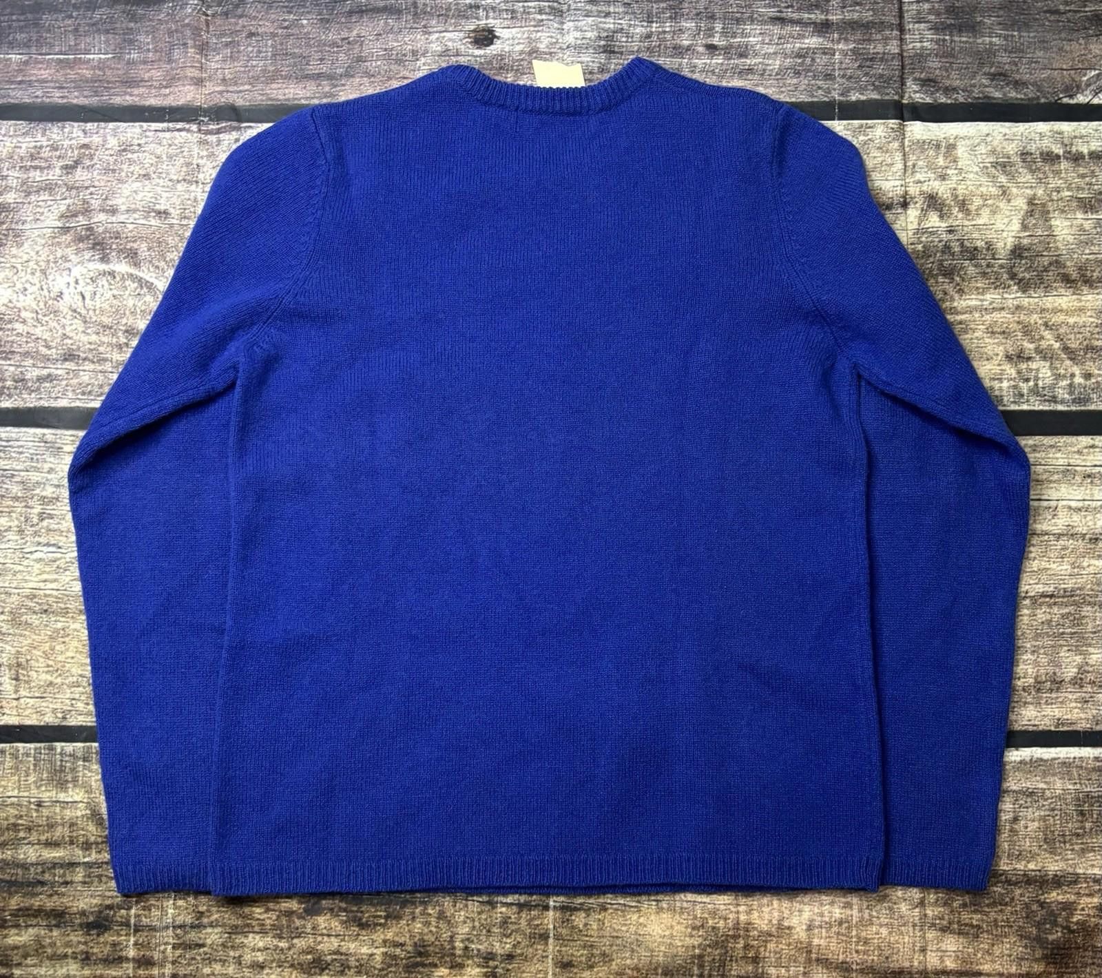 Old Navy Old Navy Sweater Womens Medium Lambswool Blue Crew Neck Size M / US 6-8 / IT 42-44 - 3 Thumbnail