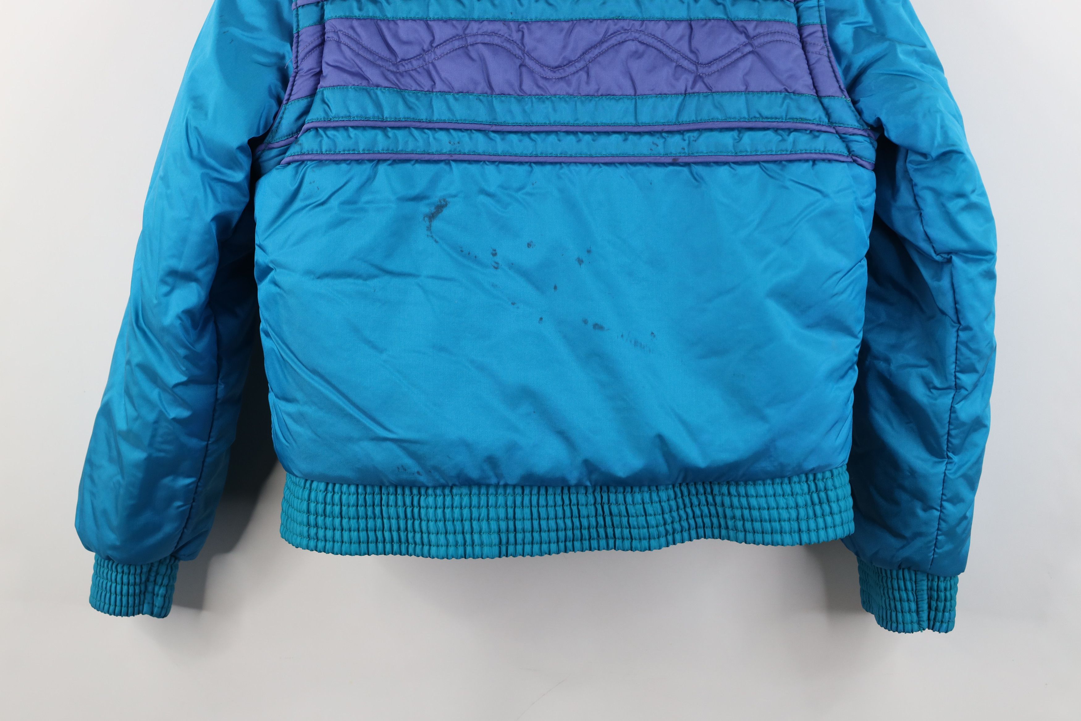 Speedo Vintage 70s Speedo Convertible Puffer Vest Jacket Striped Size S / US 4 / IT 40 - 15 Thumbnail