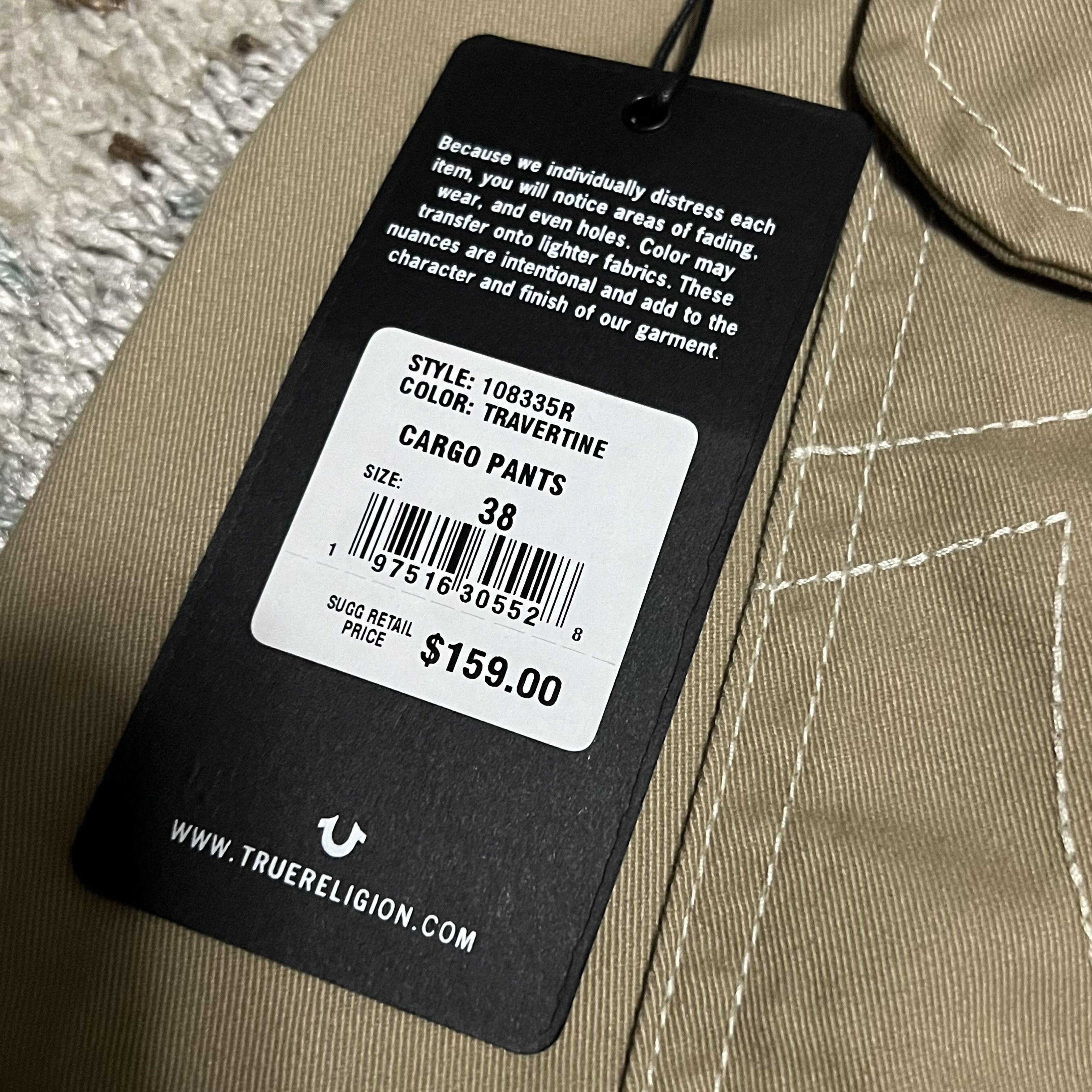 True Religion NWT True Religion Cargo Pants Size 38x31 Beige Khaki Y2K Size US 38 / EU 54 - 8 Thumbnail