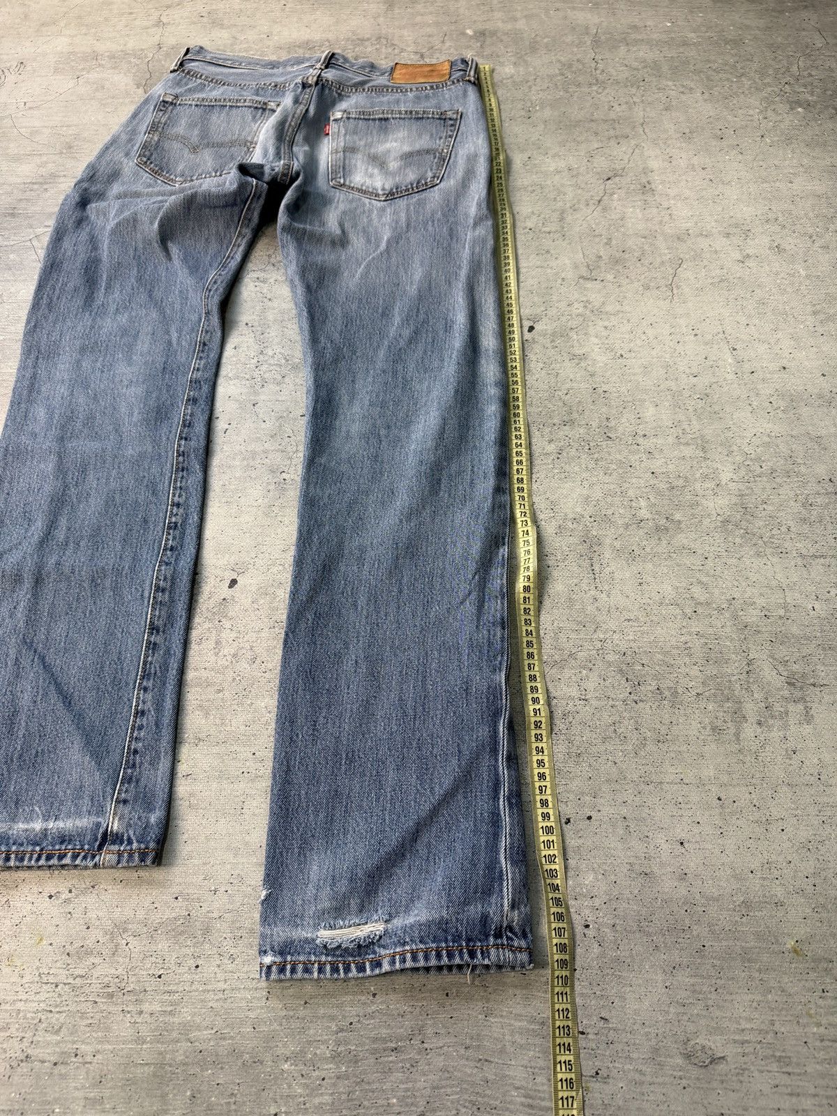 Levi's Levis Jeans Mens 31x34 Blue 501 Relaxed Straight Whisker Y2K Size US 31 - 7 Thumbnail