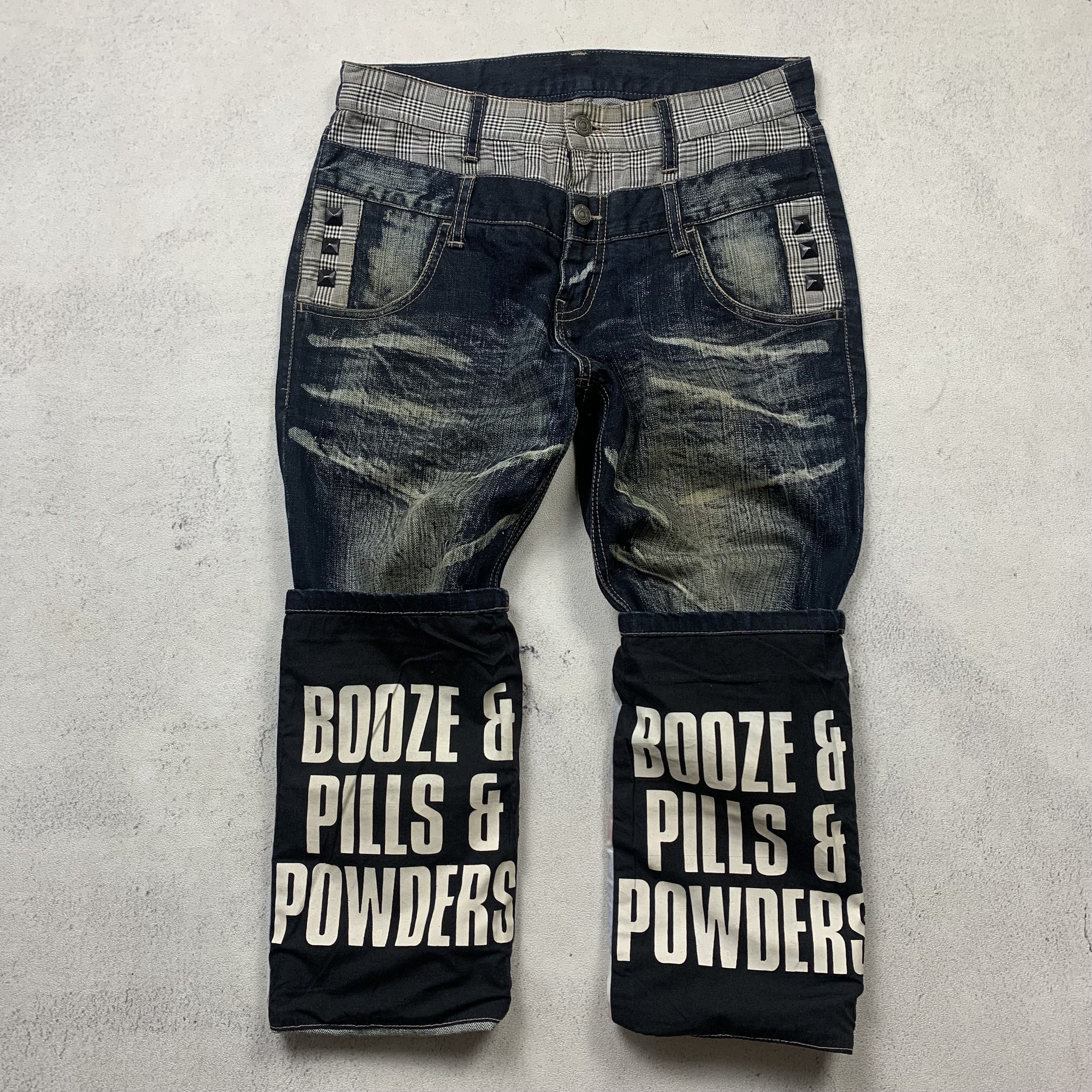 PPFM PPFM Double Waist Denim Japanese Brand Poem Size US 31 - 3 Thumbnail