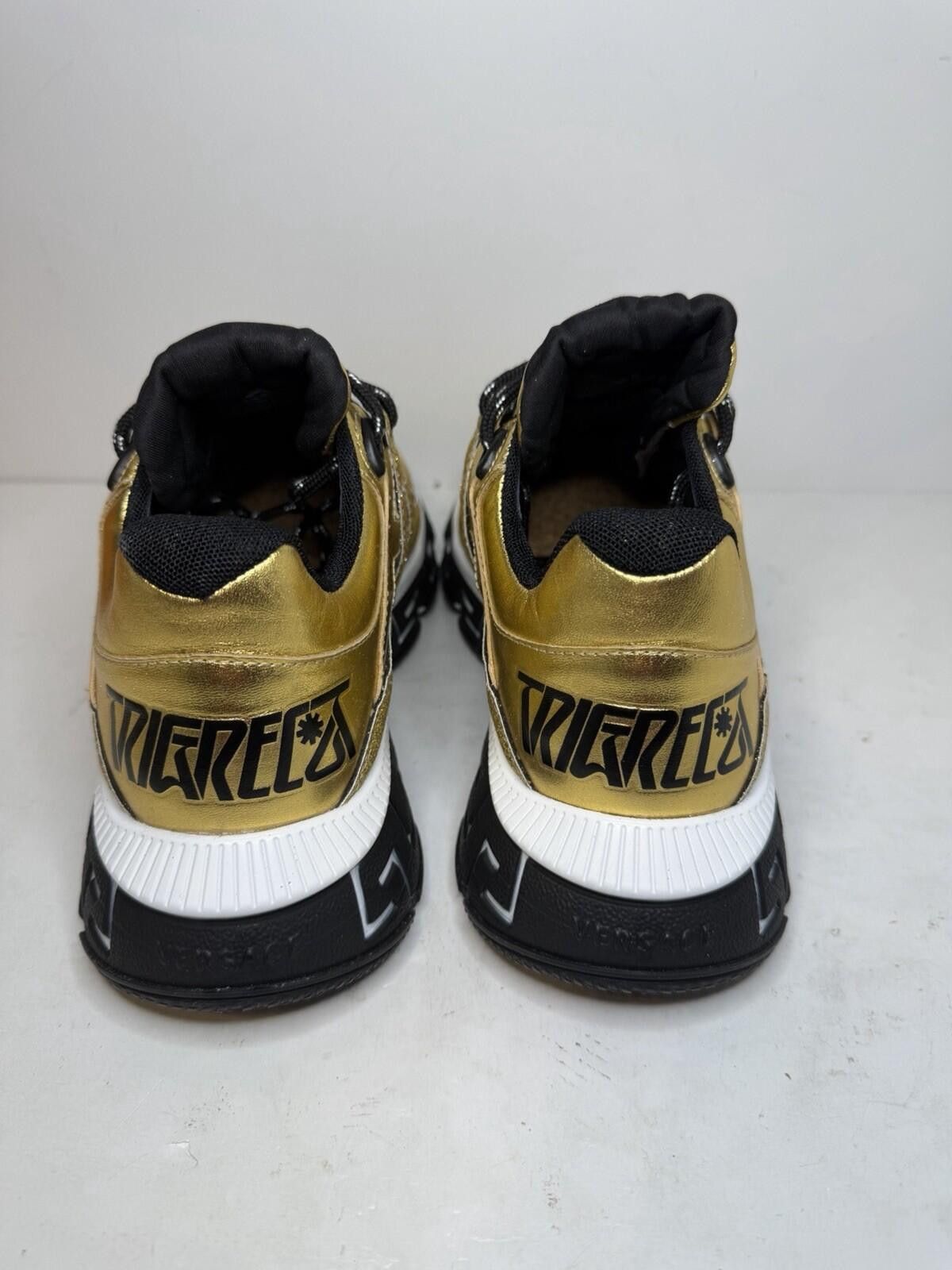Versace Versace Trigreca Sneakers Gold Glitter Womens EU36 US6 Size US 6 / IT 36 - 4 Thumbnail