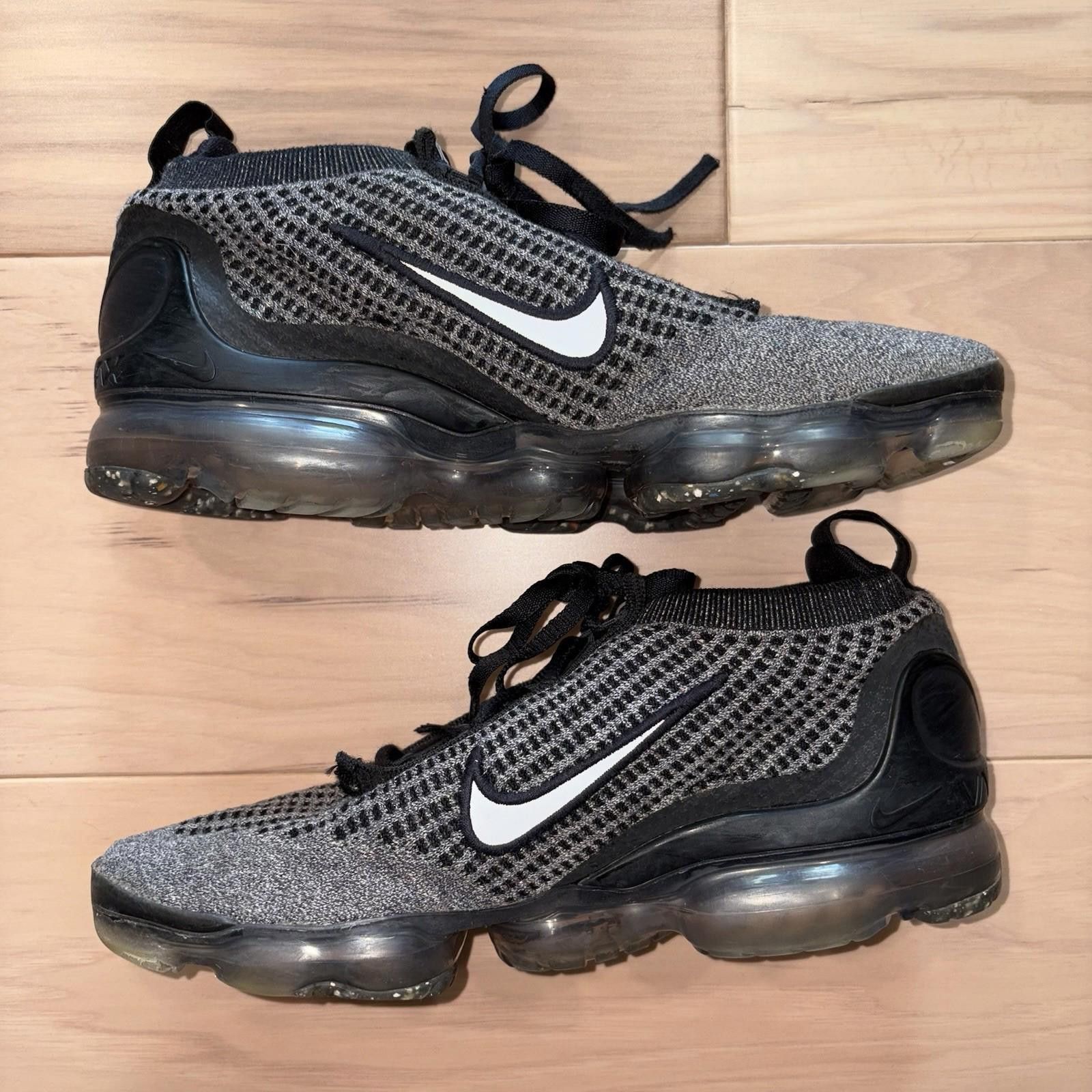 Nike Nike Vapormax 2021 Flyknit Black White Anthracite Mens 7.5 Size US 7.5 / EU 40-41 - 3 Thumbnail