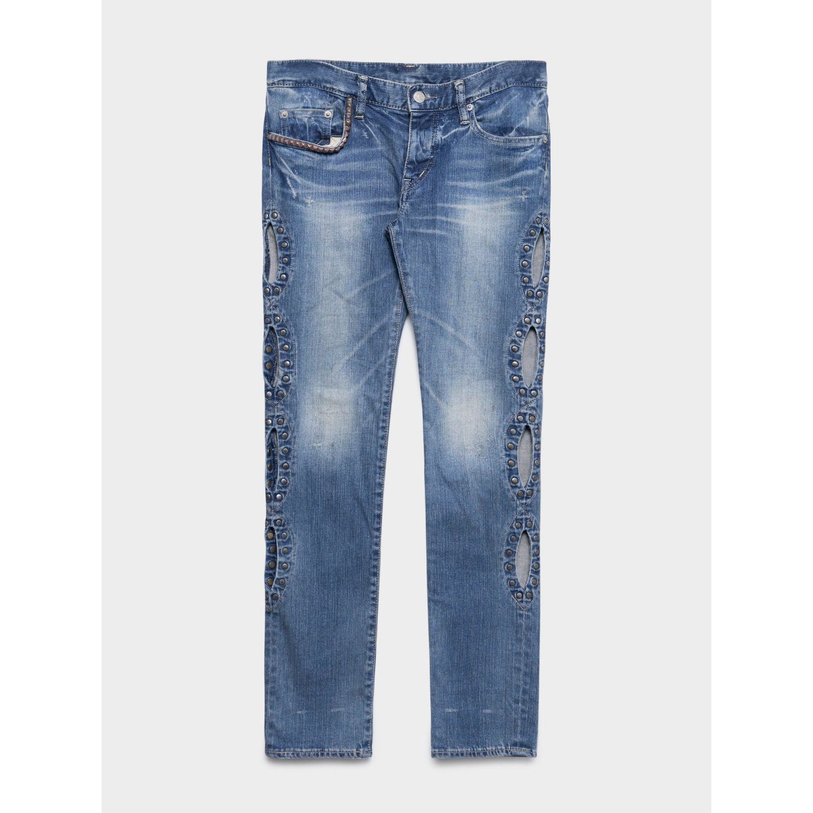 Studded Cutout Jeans