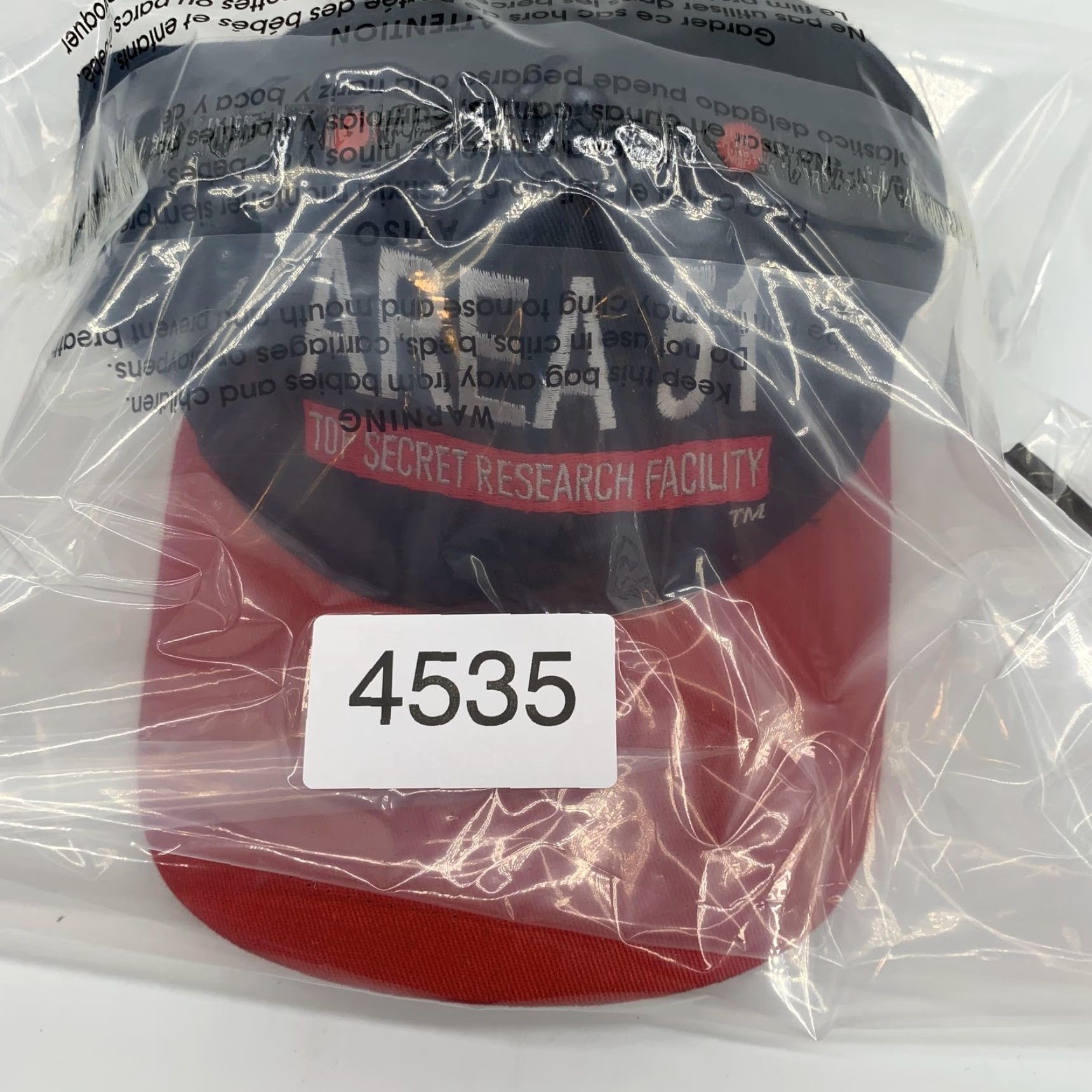 Area VINTAGE Area 51 Hat Cap Snap Back Mens Black Red Top Secret Facility One Size KC Size US M / EU 48-50 / 2 - 7 Thumbnail