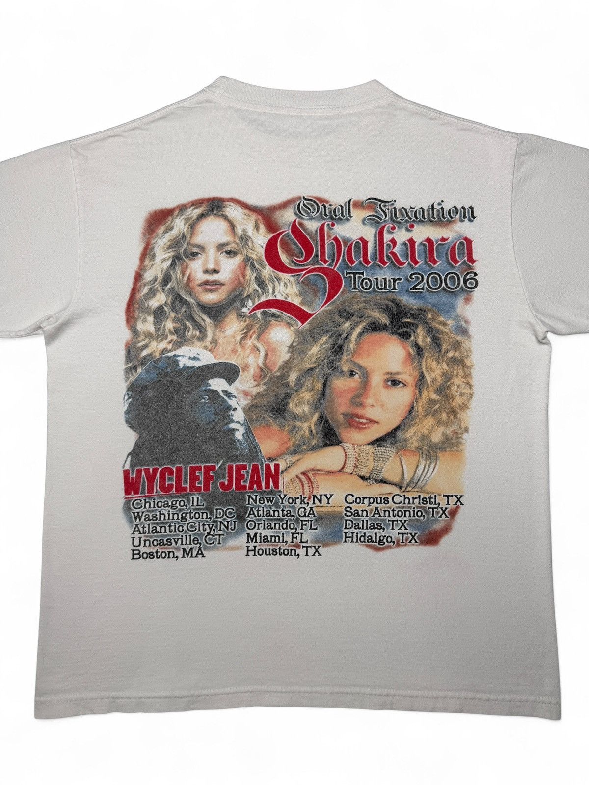 Band Tees Vintage 2006 Shakira Oral Fixation Concert Tee Shirt Size US M / EU 48-50 / 2 - 5 Thumbnail