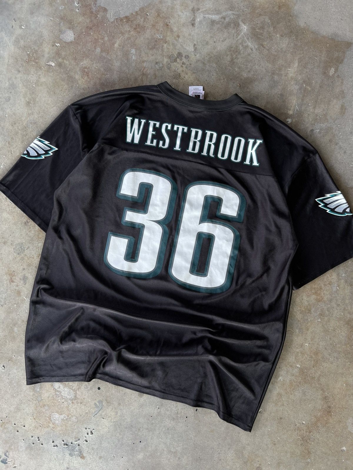 Vintage Vintage 2000’s Philadelphia Eagles Westbrook Football Jersey Size US XL / EU 56 / 4 - 1 Thumbnail