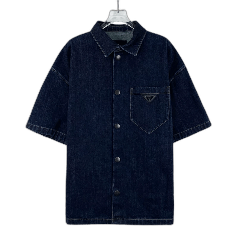 PRADA denim over shirts Oversized organic denim shirt