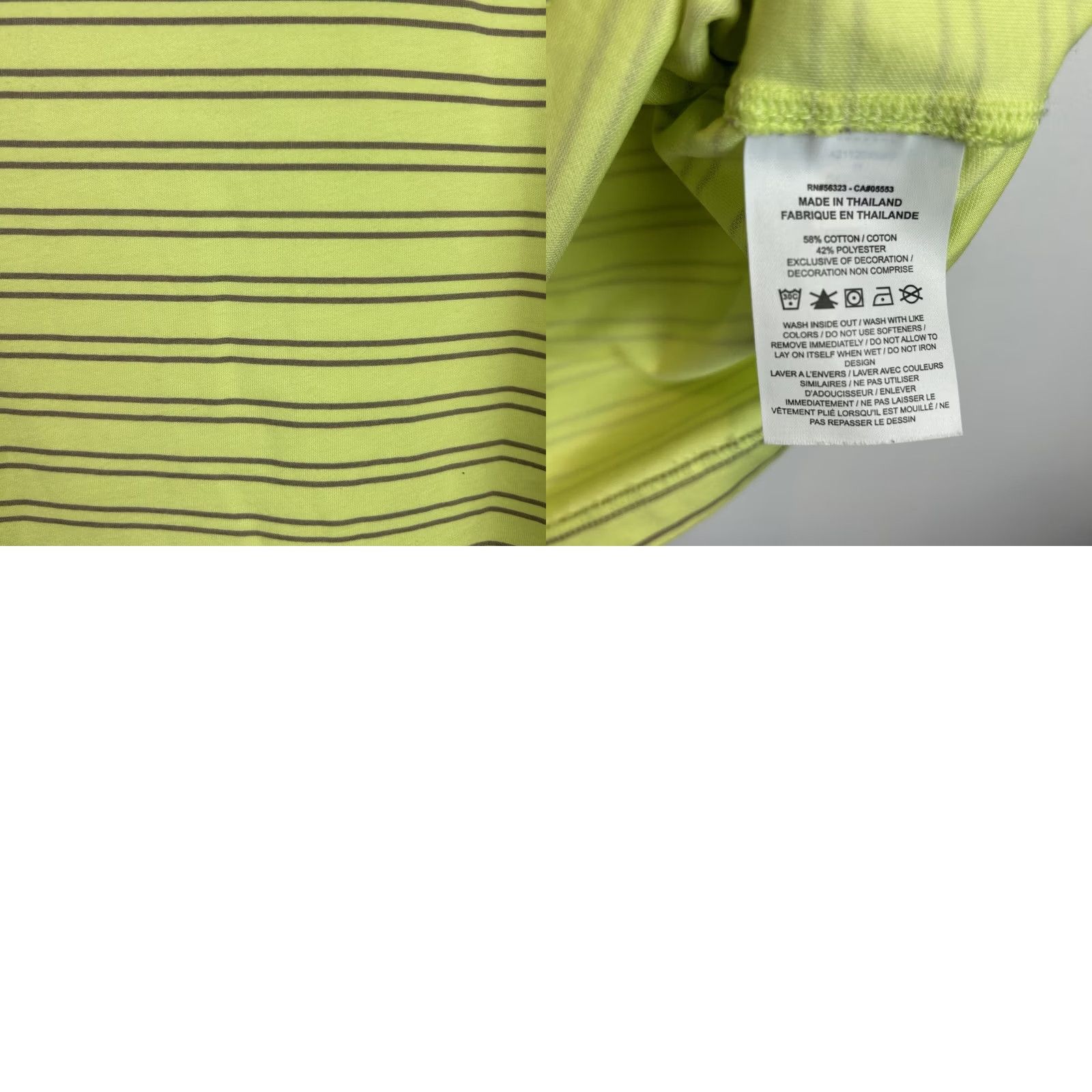 Nike Nike Polo Shirt Mens M Dri Fit Stripe Green Cotton Blend Golf Preppy Size US M / EU 48-50 / 2 - 8 Thumbnail