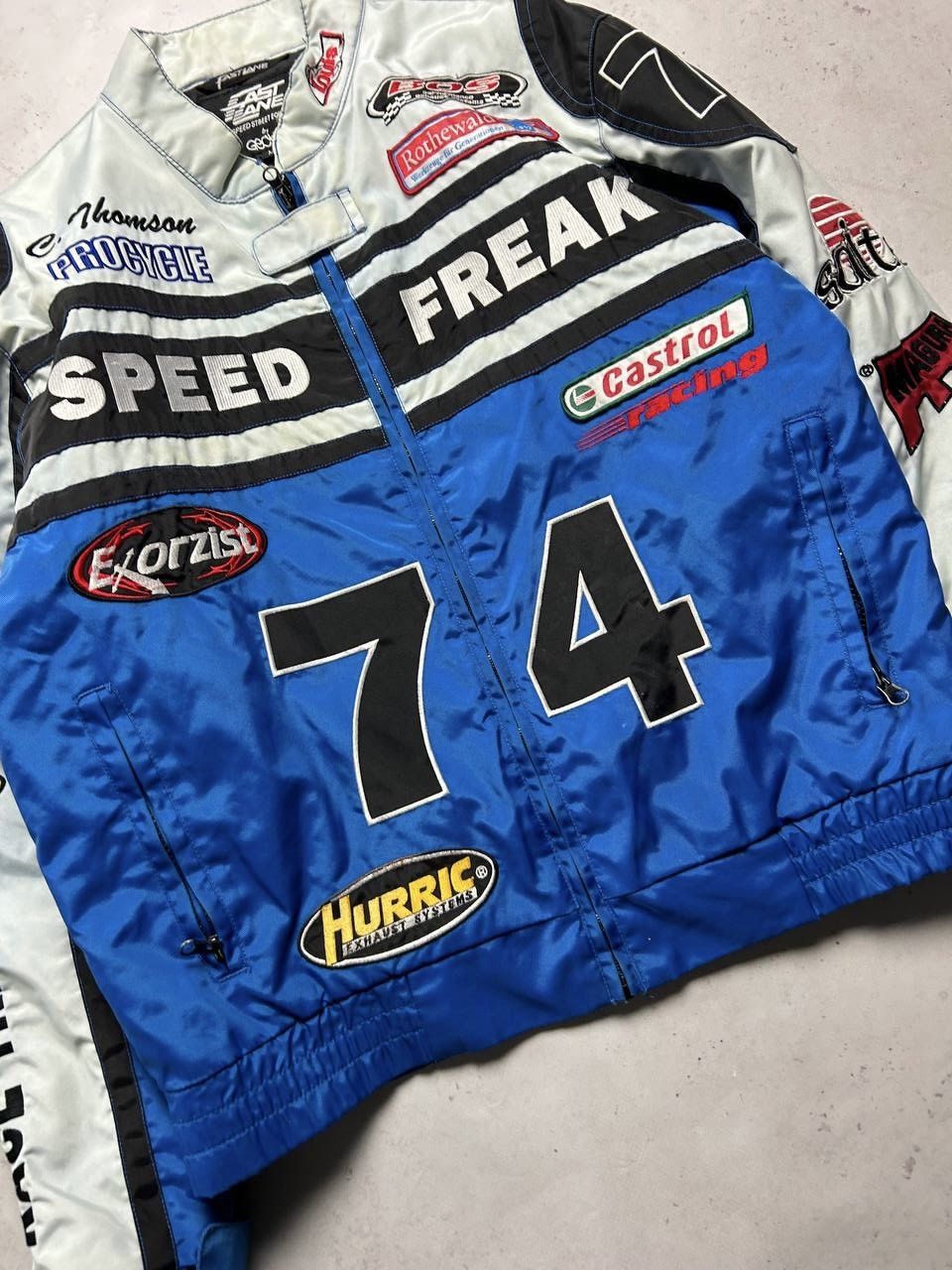 NASCAR Vintage Speed Freak Exorcist Racing Nascar Moto Jacket M Size US M / EU 48-50 / 2 - 5 Thumbnail