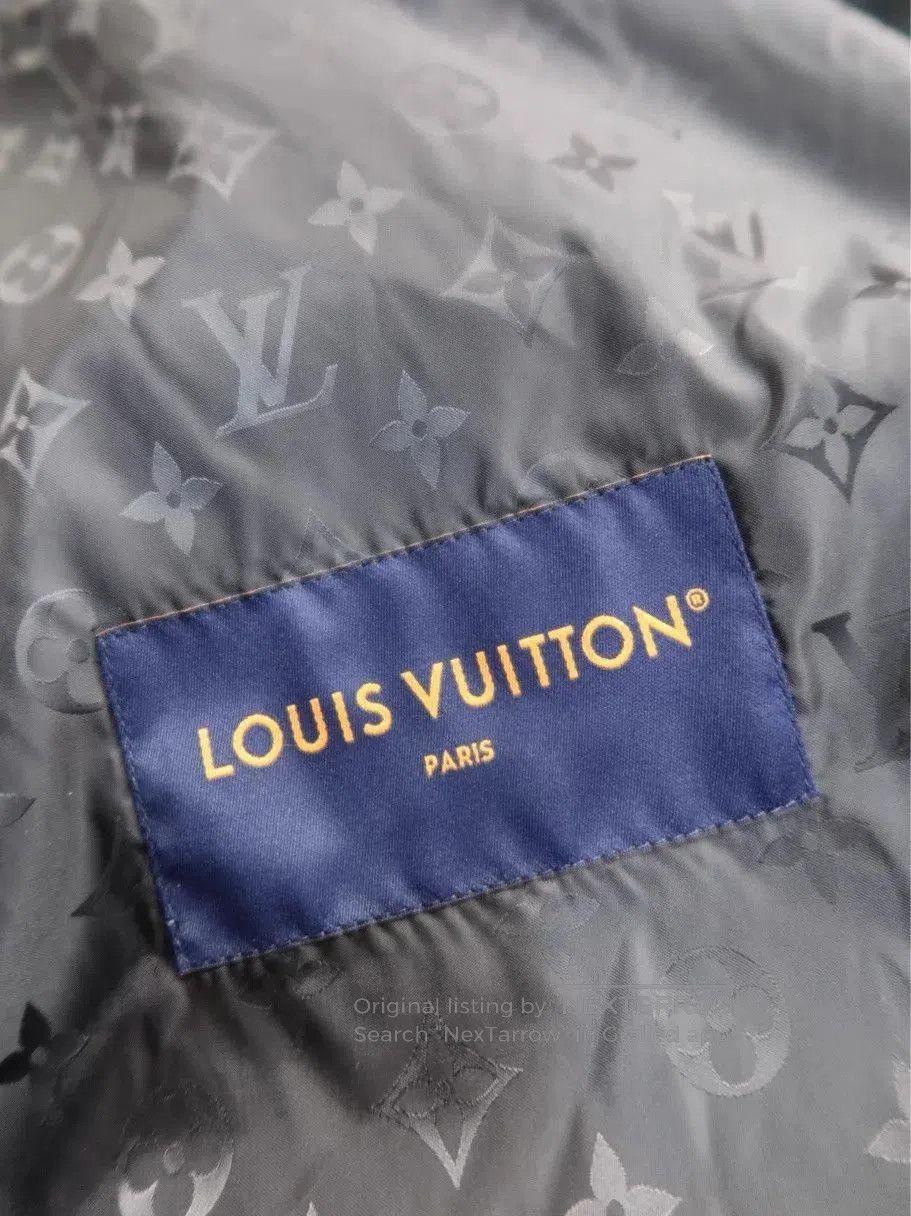 Louis Vuitton Gray Fleece Zip-Up Bomber Jacket - XL. Size US XL / EU 56 / 4 - 4 Thumbnail