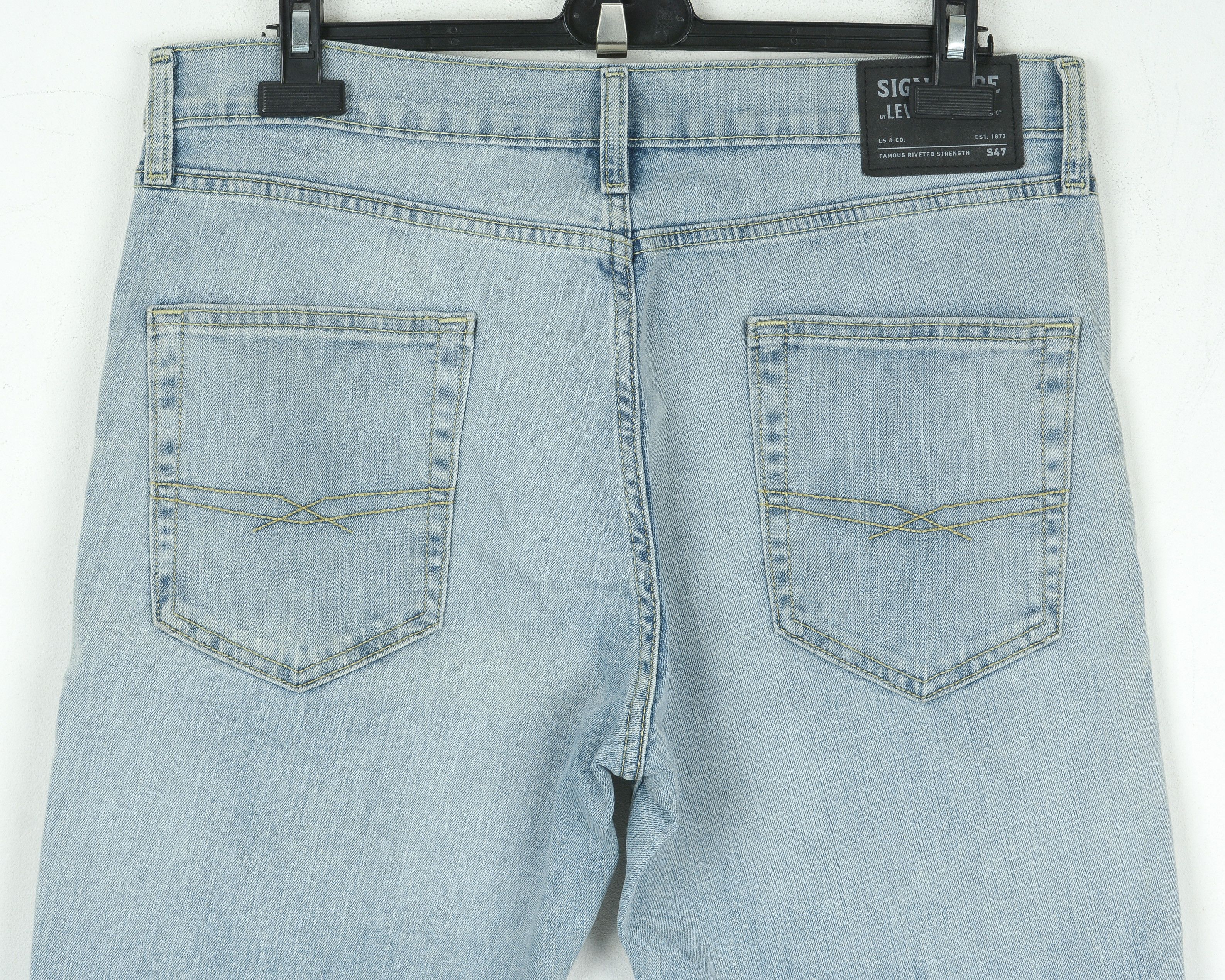 Levi's Signature S47 W34 L30 Jeans Denim Pants Zip Fly Taper Reg Size US 34 / EU 50 - 5 Thumbnail