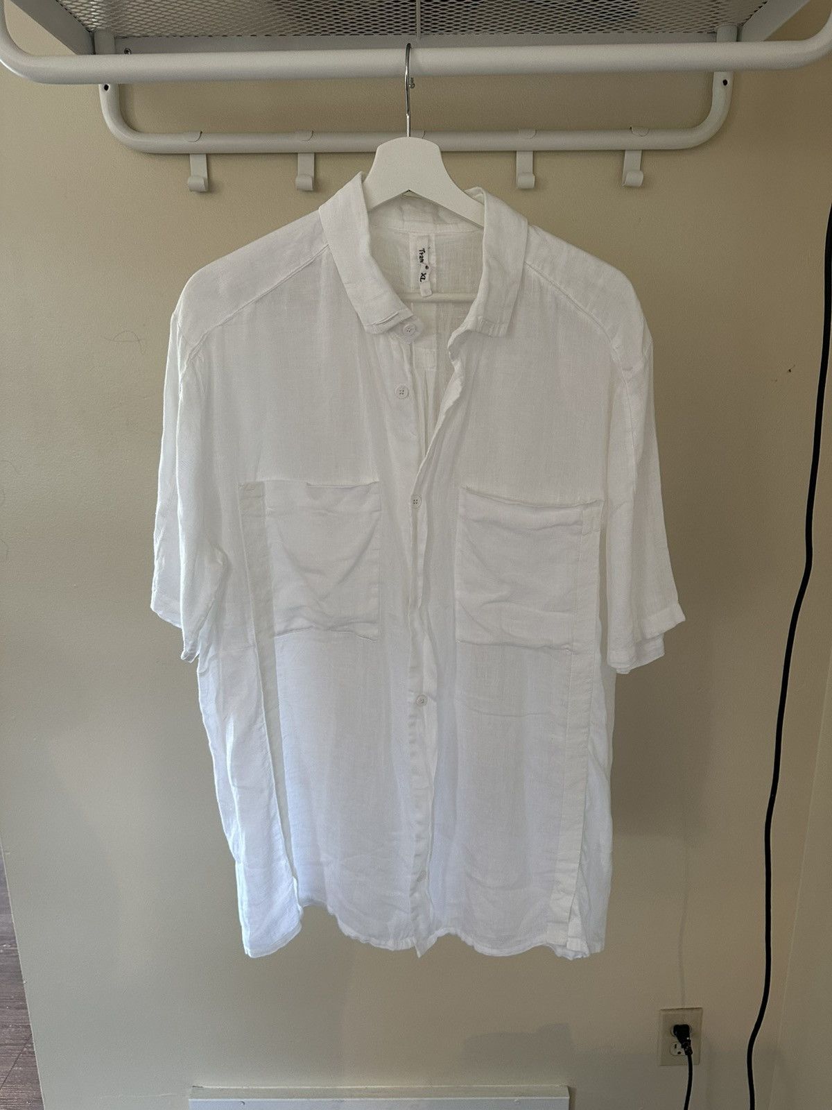 White linen shirt SS21
