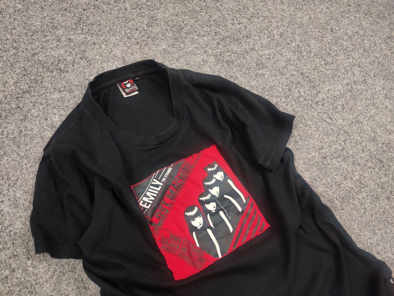 Hysteric Glamour Emily the Strange Vintage Y2K Style Logo Black T shirt Tee Size M / US 6-8 / IT 42-44 - 4 Thumbnail
