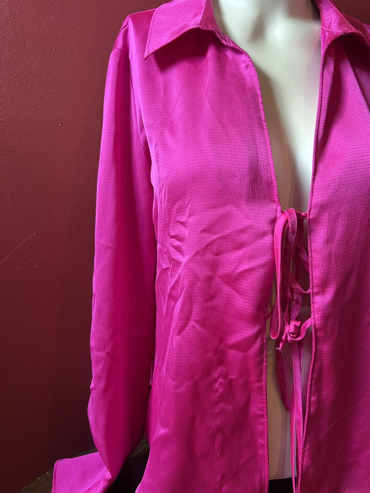 Other Wild Fable hot pink women’s blouse small Size S / US 4 / IT 40 - 2 Thumbnail