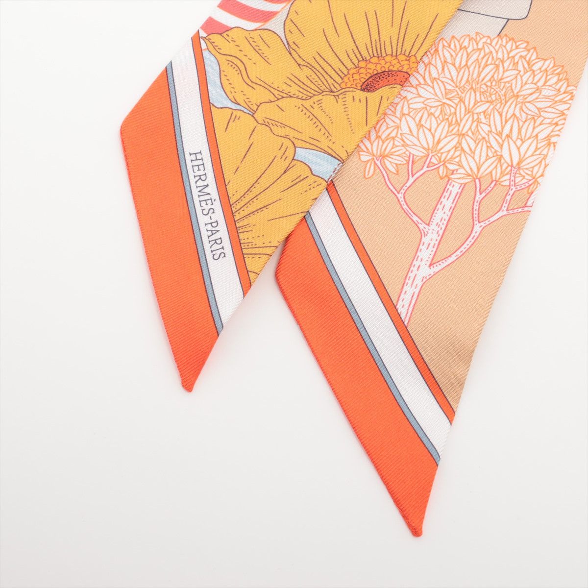 Hermes Twilly Silk Precious Paradise Scarf Size ONE SIZE - 2 Thumbnail