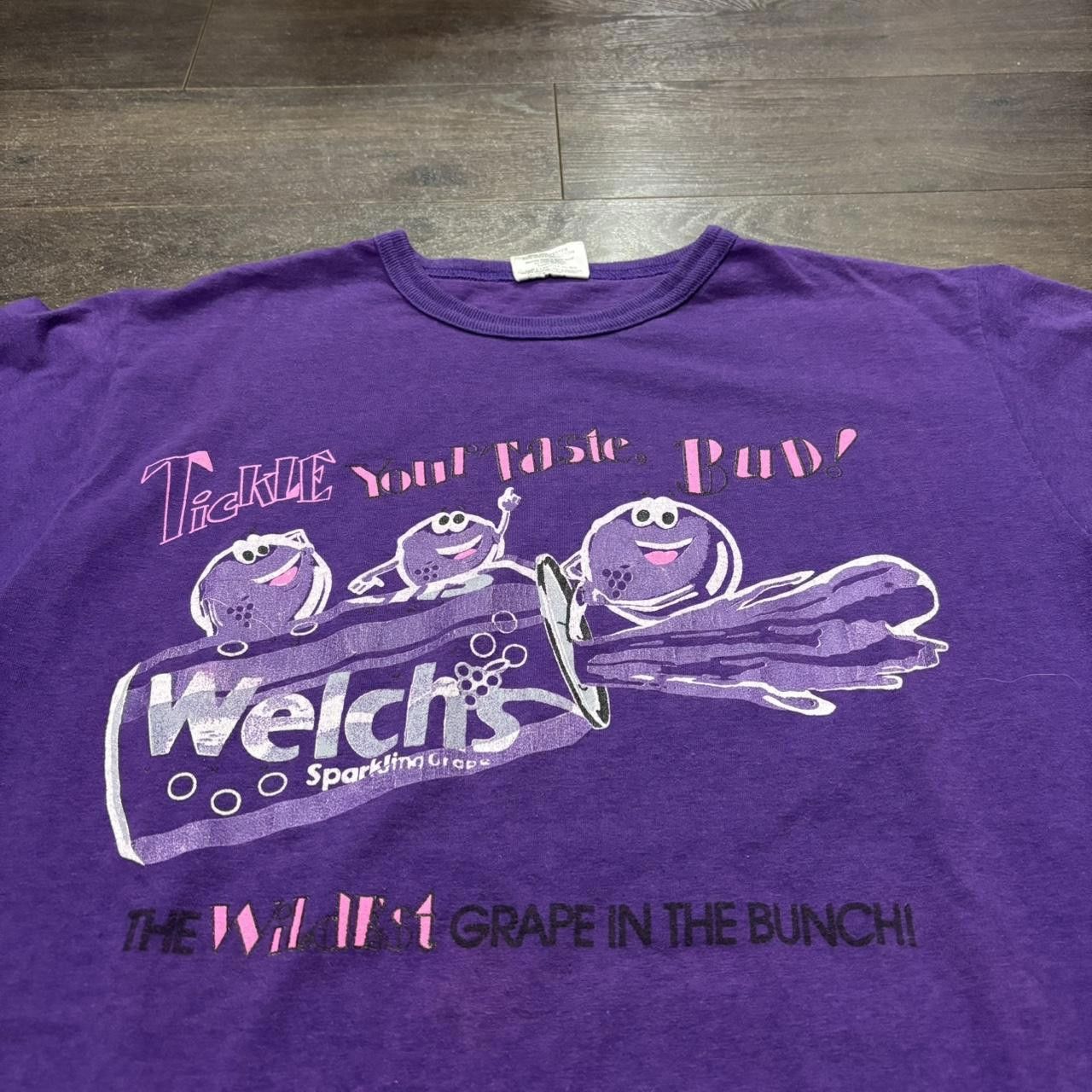 Designer Vintage welches grape juice tickle your taste buds t shirt Size US M / EU 48-50 / 2 - 2 Thumbnail
