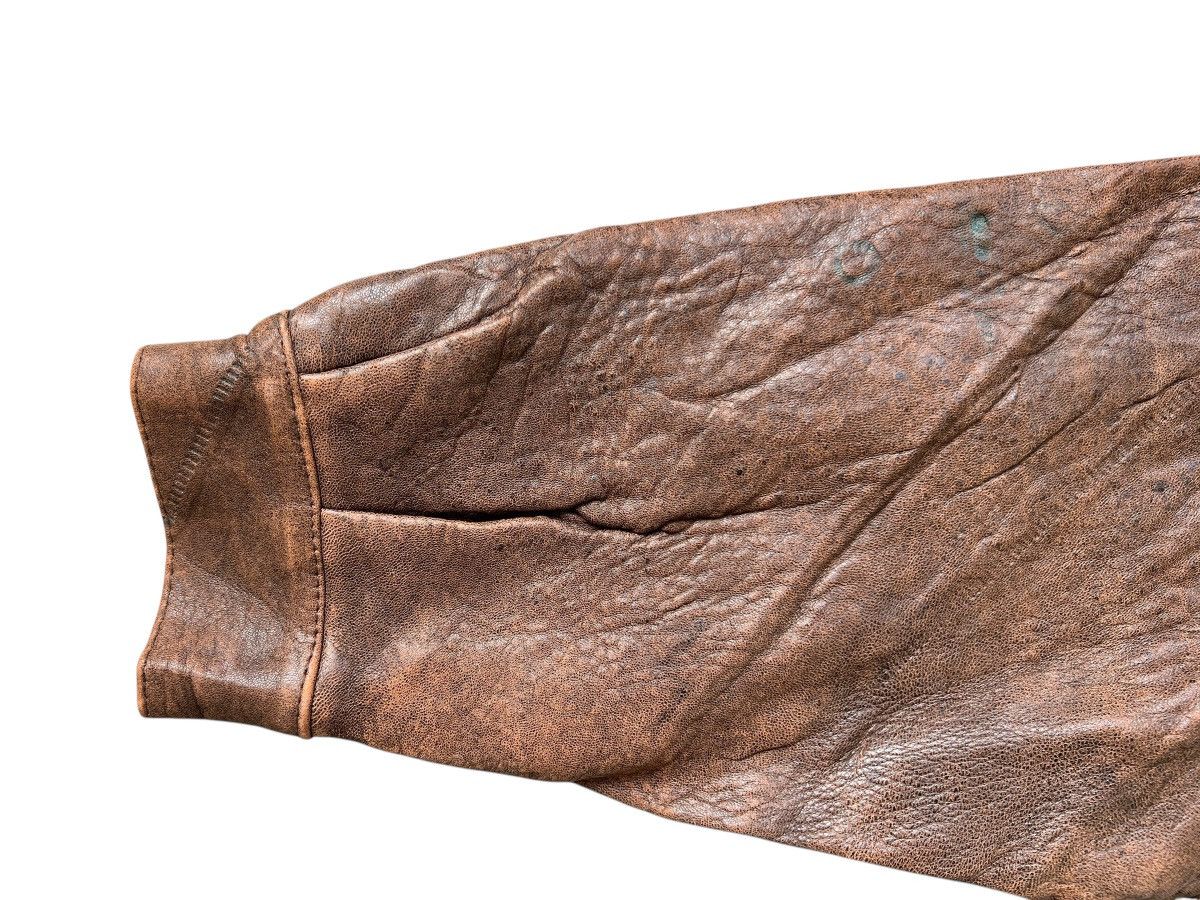 Vintage Vintage Reno France Fur Brown G1 Leather Jacket Size US L / EU 52-54 / 3 - 10 Thumbnail