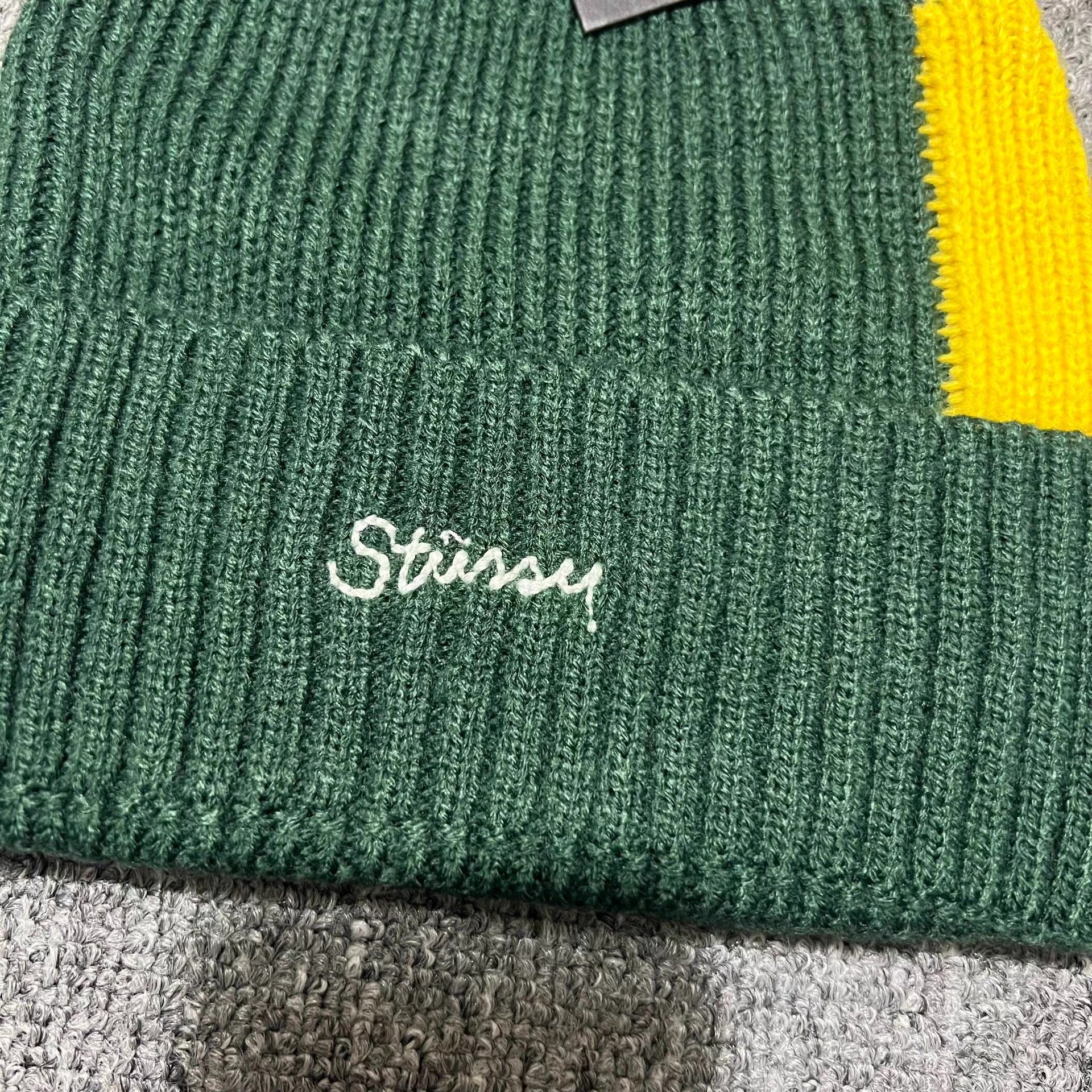 Stussy Stussy vintage contrast patch embroidered knit beanie Q7 Size ONE SIZE - 4 Thumbnail