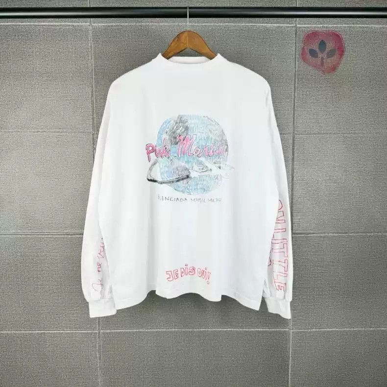 Balenciaga Balenciaga Balenciaga Pink Martini Limited Graffiti Letter Size US S / EU 44-46 / 1 - 1 Thumbnail