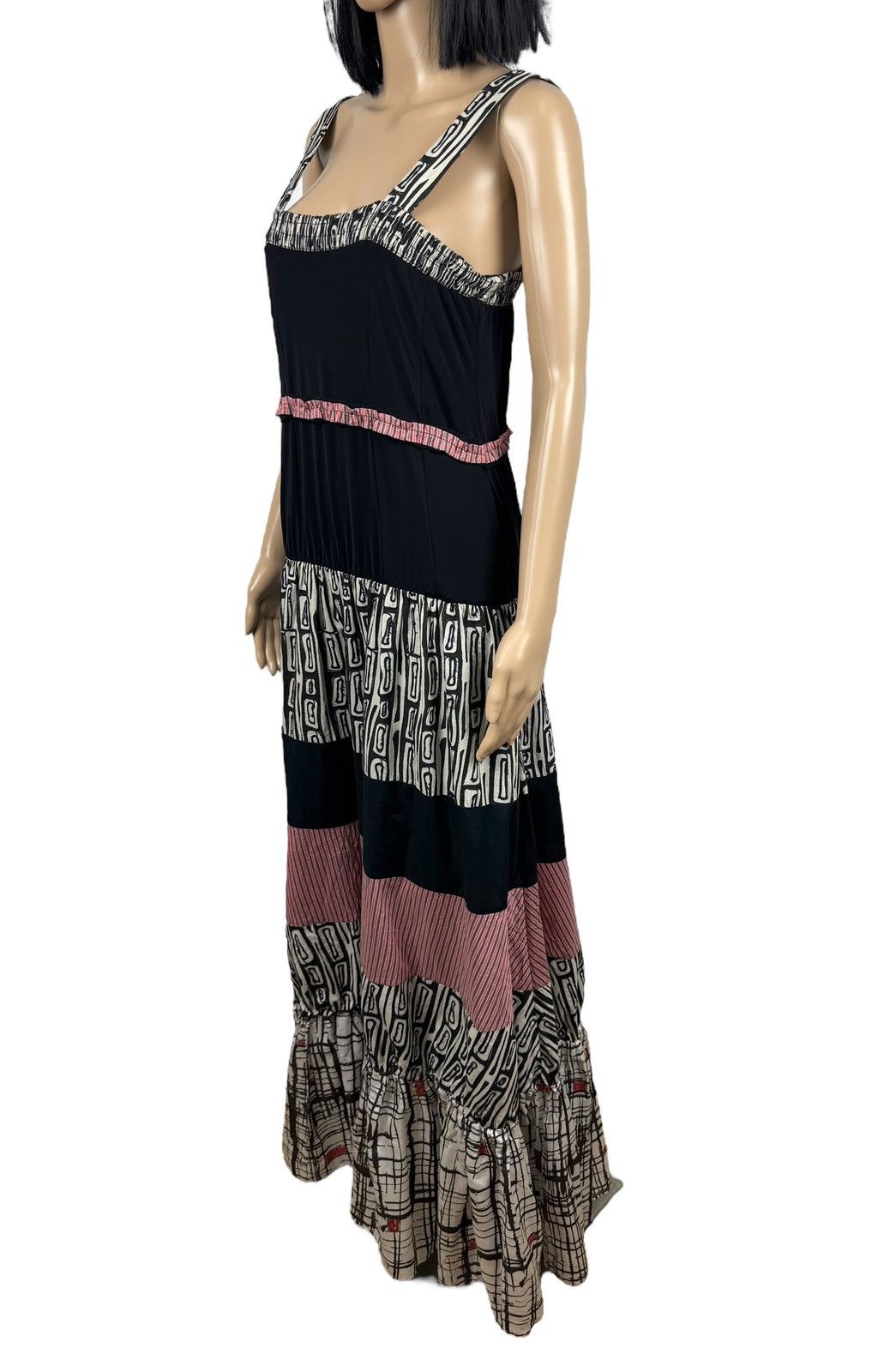 Other Save The Queen Maxi Pleated Dress Multicolor Cotton size XL Size XL / US 12-14 / IT 48-50 - 4 Thumbnail
