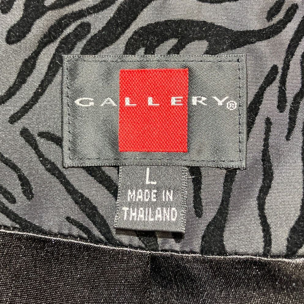 Other Gallery Vintage Flocked Black Velvet Old Hollywood Coat L Size L / US 10 / IT 46 - 3 Thumbnail