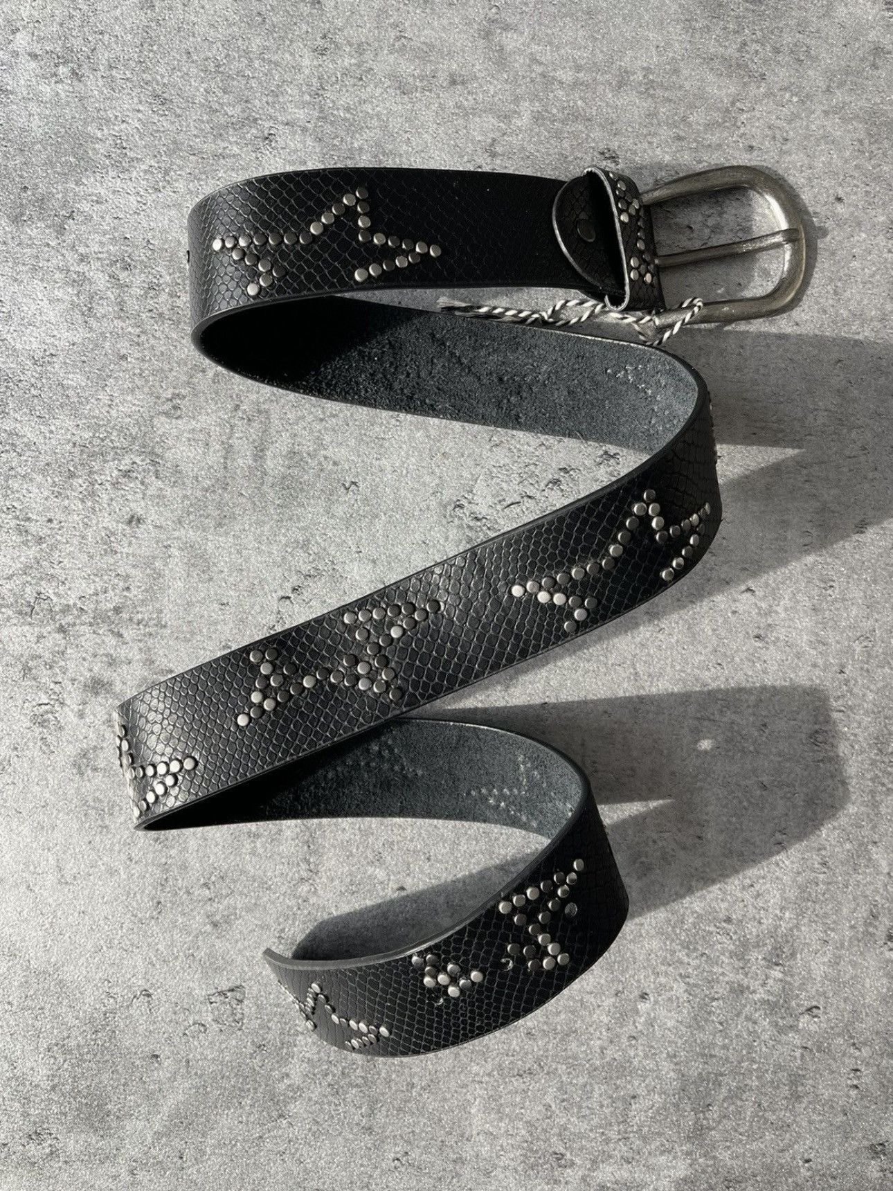 Hysteric Glamour × Japanese Brand Vintage Belts Y2K Rhinestones Punk leather belt Japanese Size ONE SIZE - 1 Thumbnail