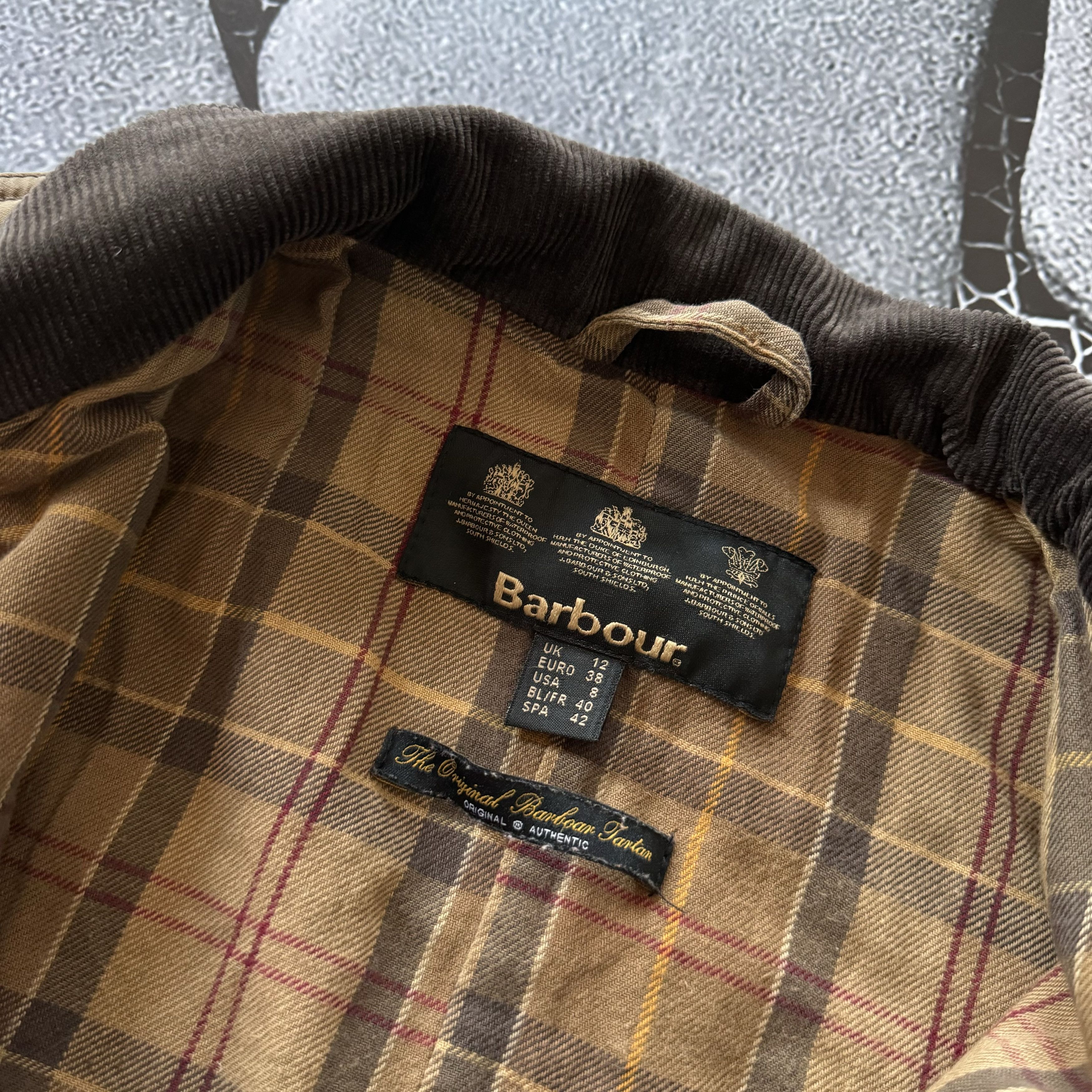 Barbour × Vintage BARBOUR INTERNATIONAL BIKER WAXED WMN JACKET SAND CASUAL Size M / US 6-8 / IT 42-44 - 4 Thumbnail