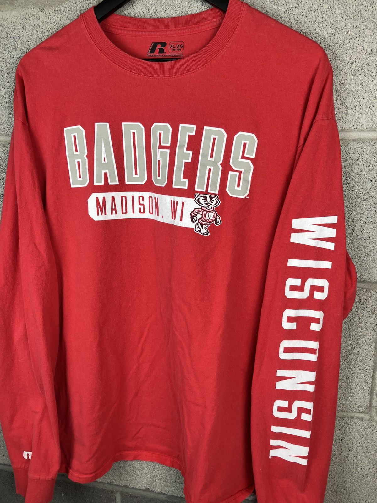 Vintage Vintage Wisconsin Badgers Long Sleeve Graphic Tee Size US XL / EU 56 / 4 - 2 Thumbnail