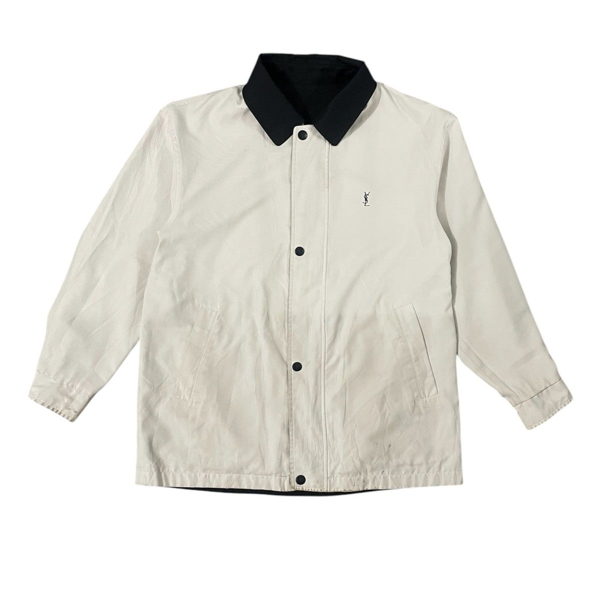 Yves Saint Laurent Vintage Reversible YSL Yves Saint Laurent Parka Big Logo Size US L / EU 52-54 / 3 - 3 Thumbnail