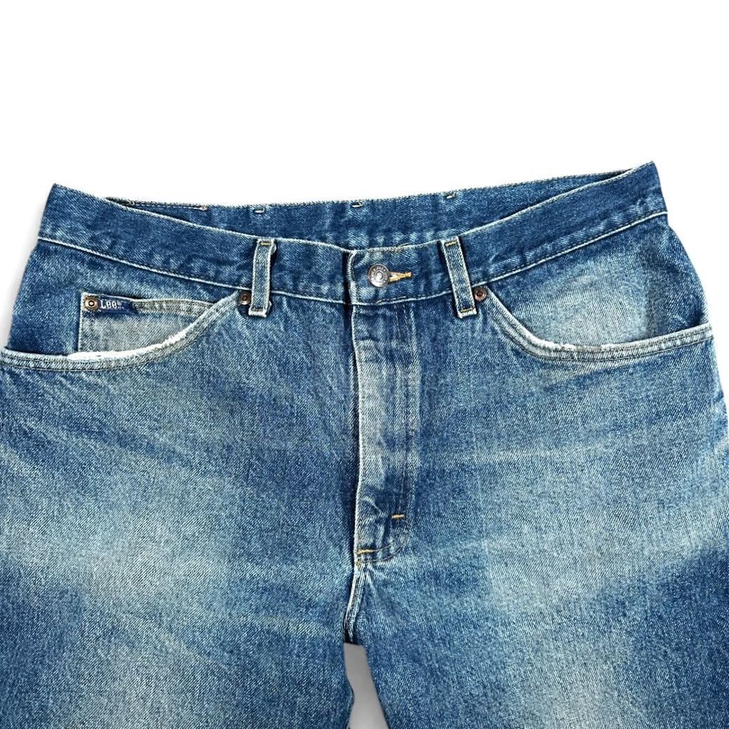 Lee VINTAGE Lee Jeans Mens 34x29 Blue Dark Wash Relaxed Fit Straight Denim Fade 90s Jeans Mens 34 Blue 90s Denim Lee Size US 34 / EU 50 - 3 Thumbnail