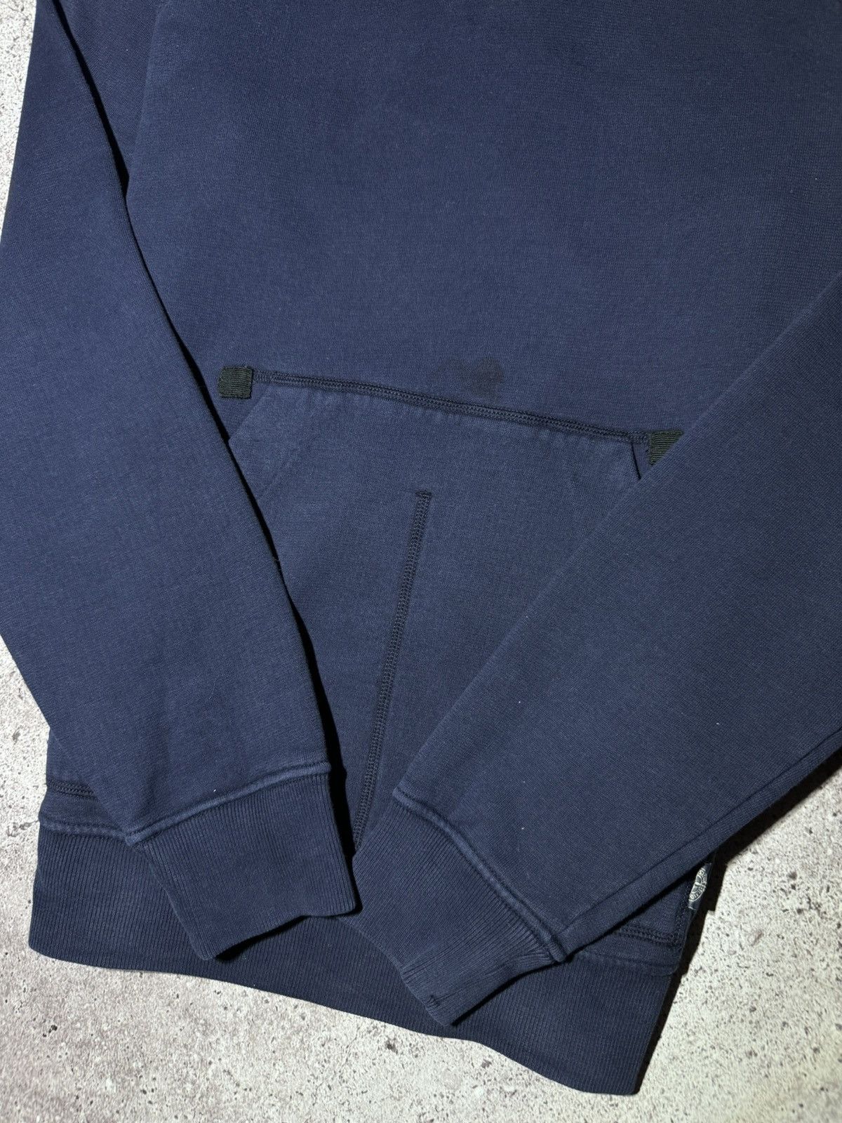 Massimo Osti × Stone Island Stone Island Junior Size S (14 Years) Vintage Blue Hoodie Size US S / EU 44-46 / 1 - 4 Thumbnail