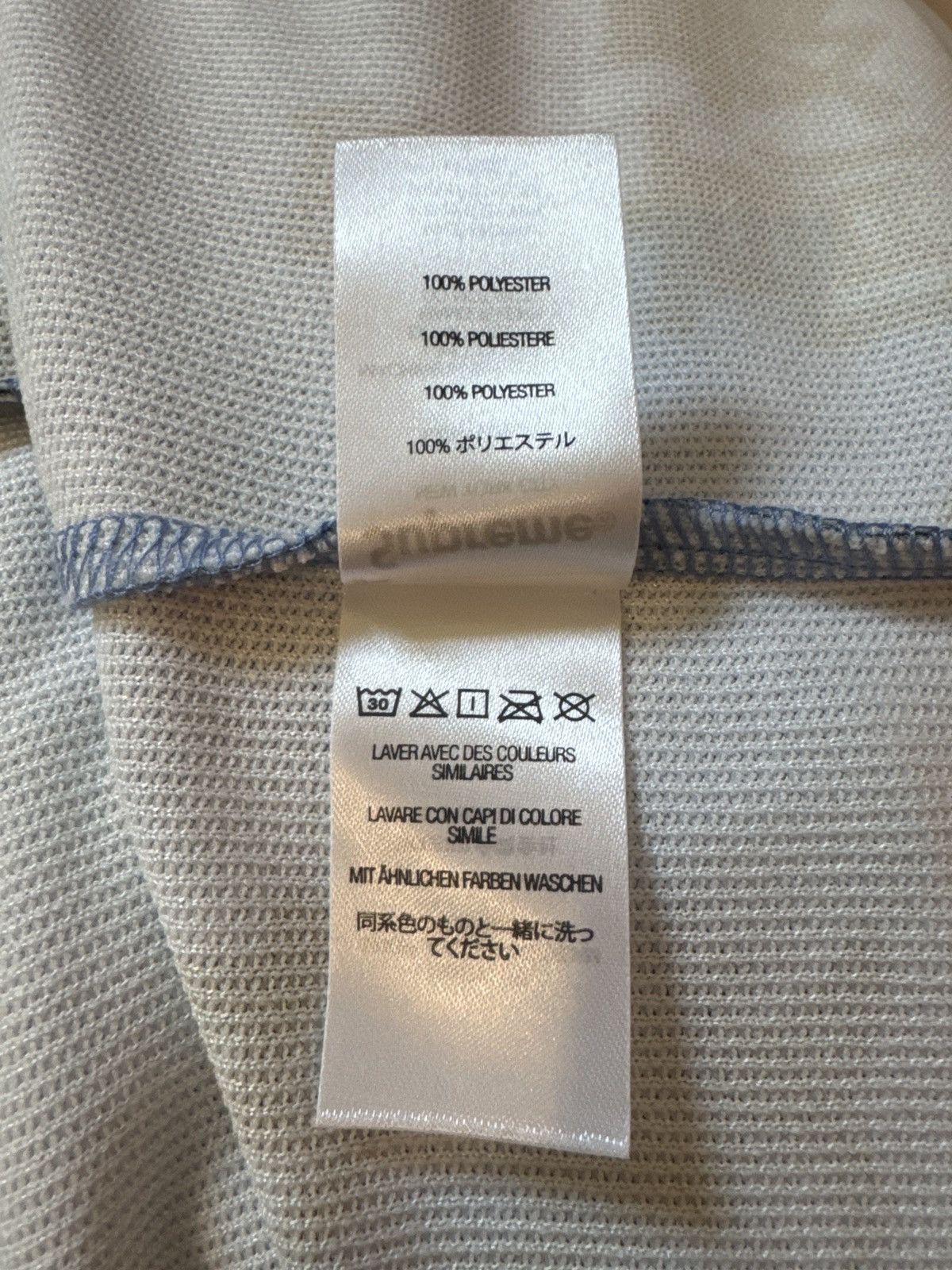 Supreme Supreme Kanji Camo Zip Up Baseball Jersey (BLUE) Size US XL / EU 56 / 4 - 9 Thumbnail