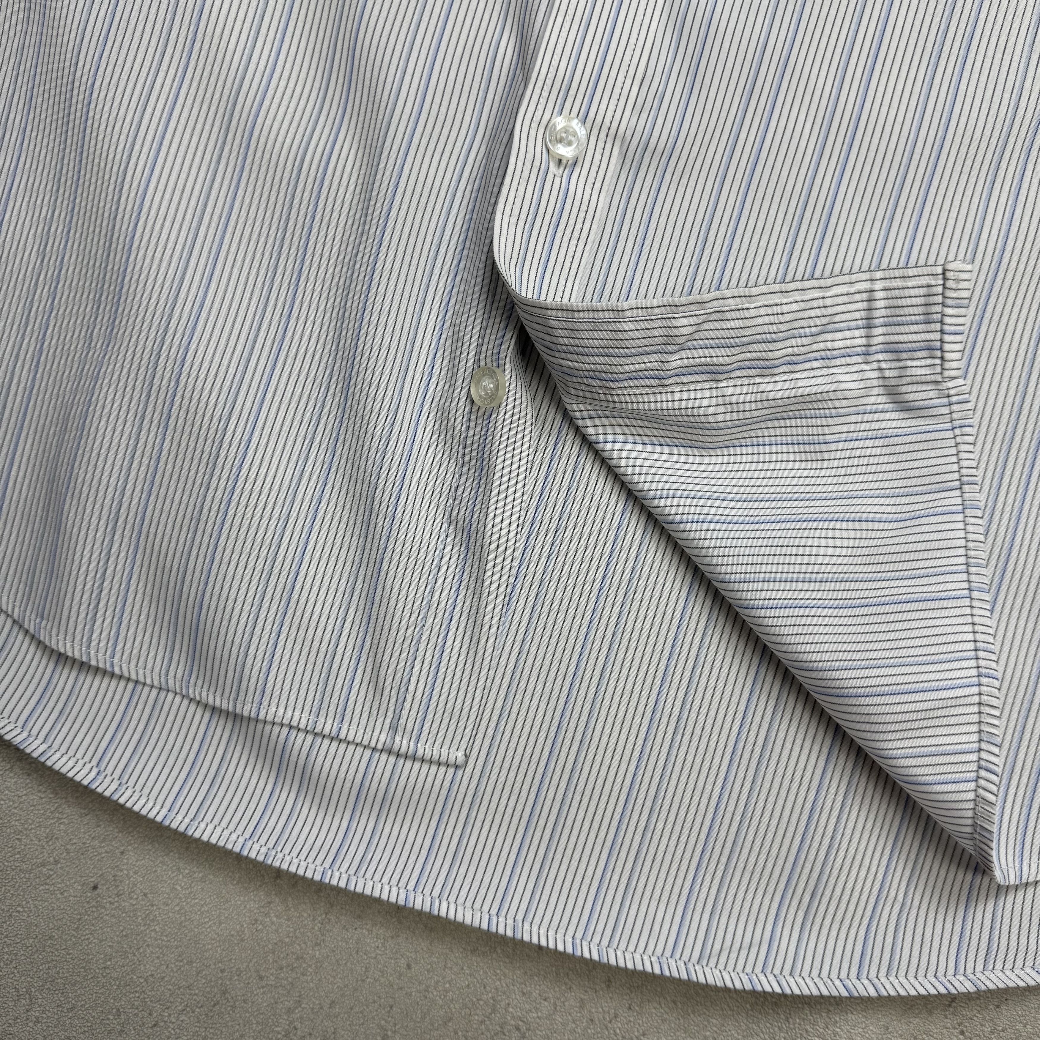 Balenciaga Vintage Balenciaga Striped Shirt Size US L / EU 52-54 / 3 - 7 Thumbnail