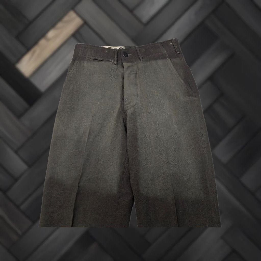 Vintage VINTAGE US Military Green Wool Pants 28x30 Mens Military 1940s 1950s WW2 Korean Green Wool Pants Mens Size US 28 / EU 44 - 1 Thumbnail